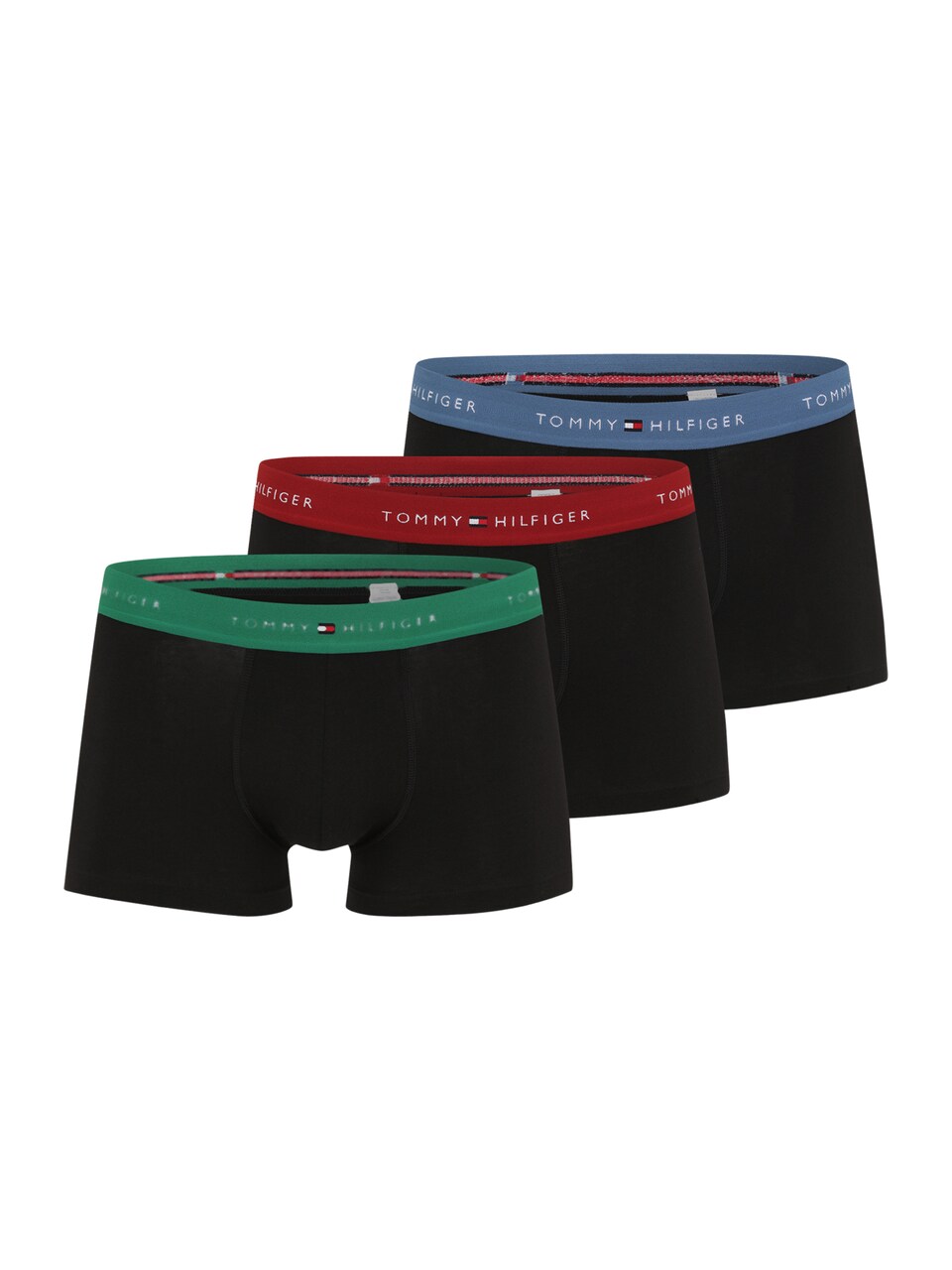 Boxershorts safir / smaragd / karminröd