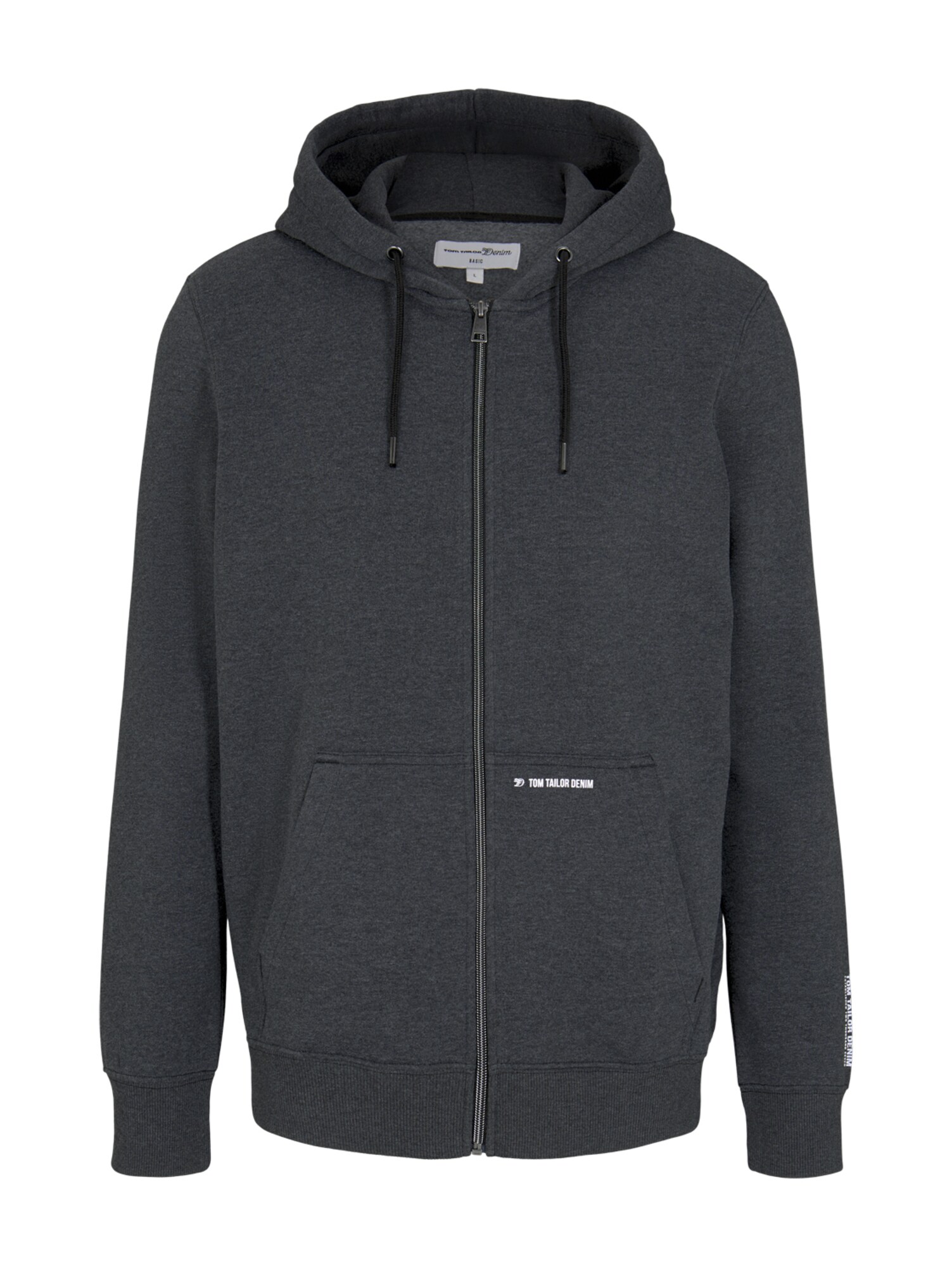 TOM TAILOR DENIM Džemperis  margai juoda