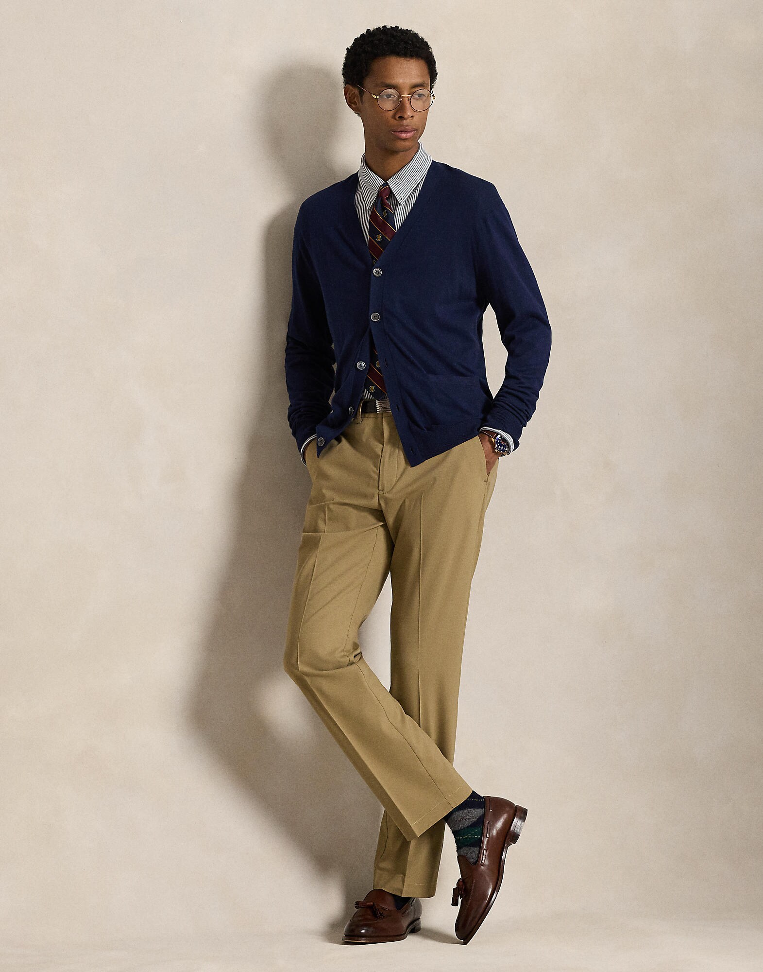 Polo Ralph Lauren Pantalón de pinzas  caqui – imagen 4