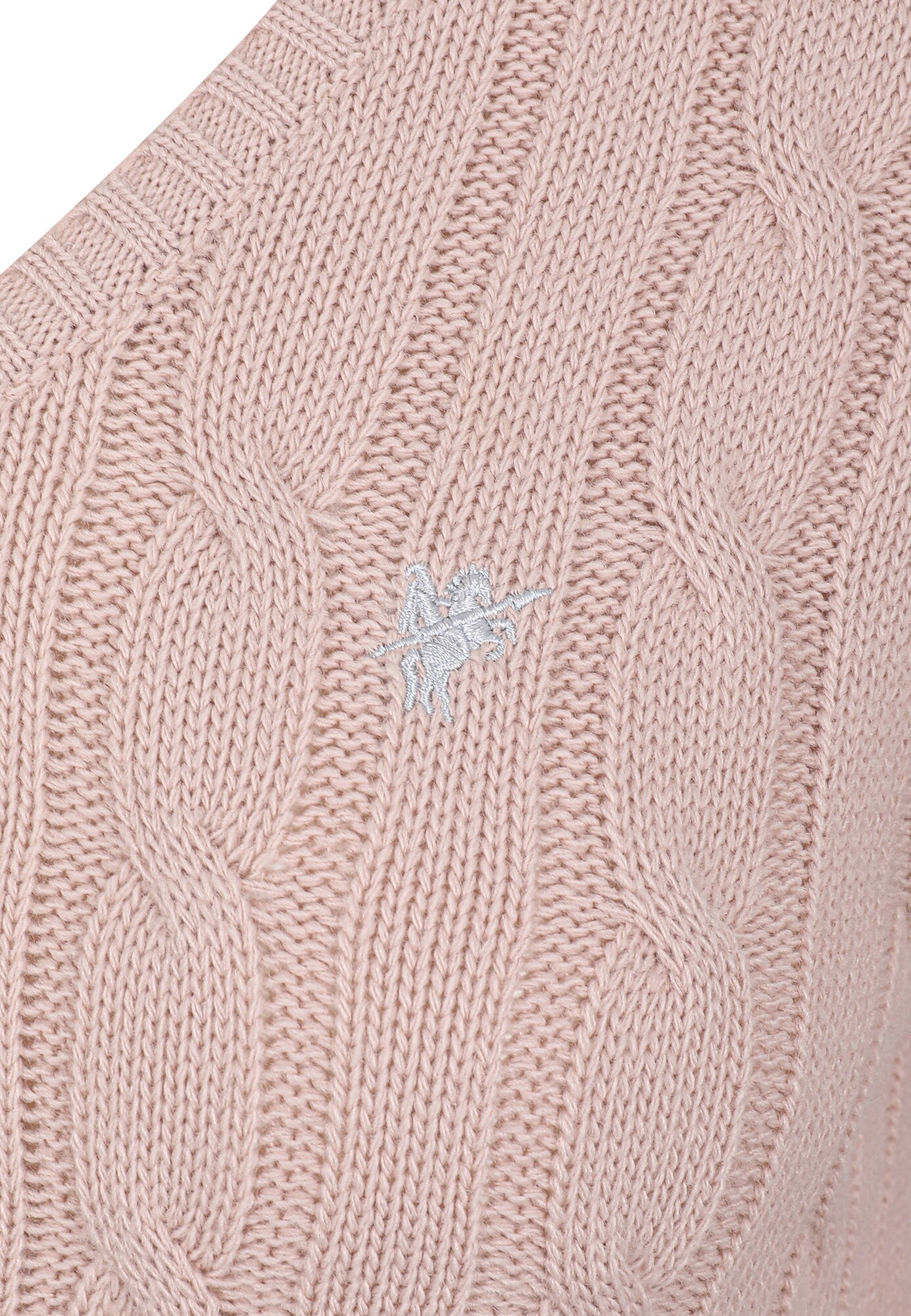 DENIM CULTURE Pulóver 'Bloom'  világosszürke / púder termék 2. képe