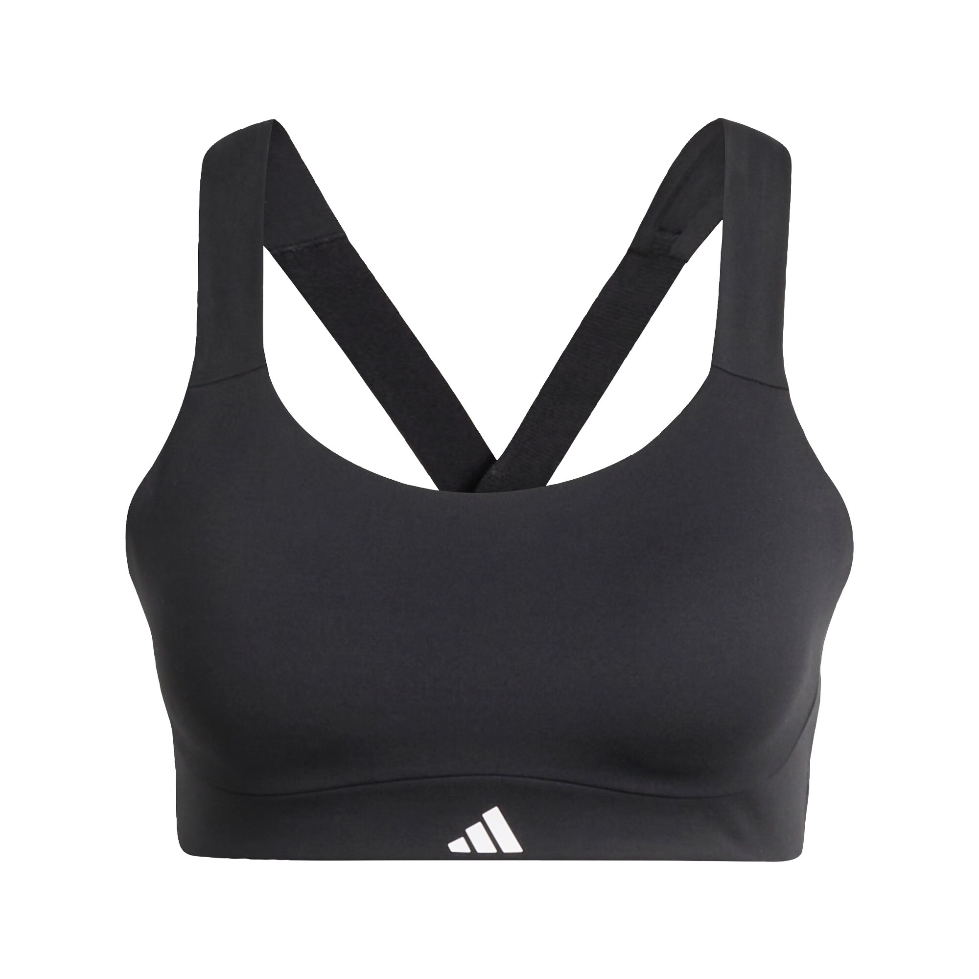 ADIDAS PERFORMANCE Sutien sport Impact Luxe  negru / alb