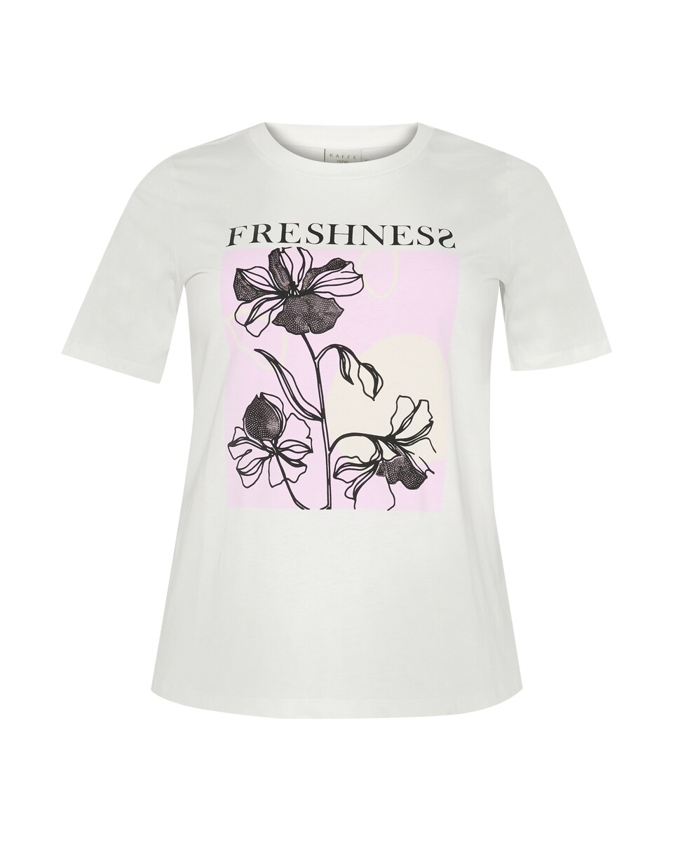 T-shirt 'KC Crie' ljuslila / svart