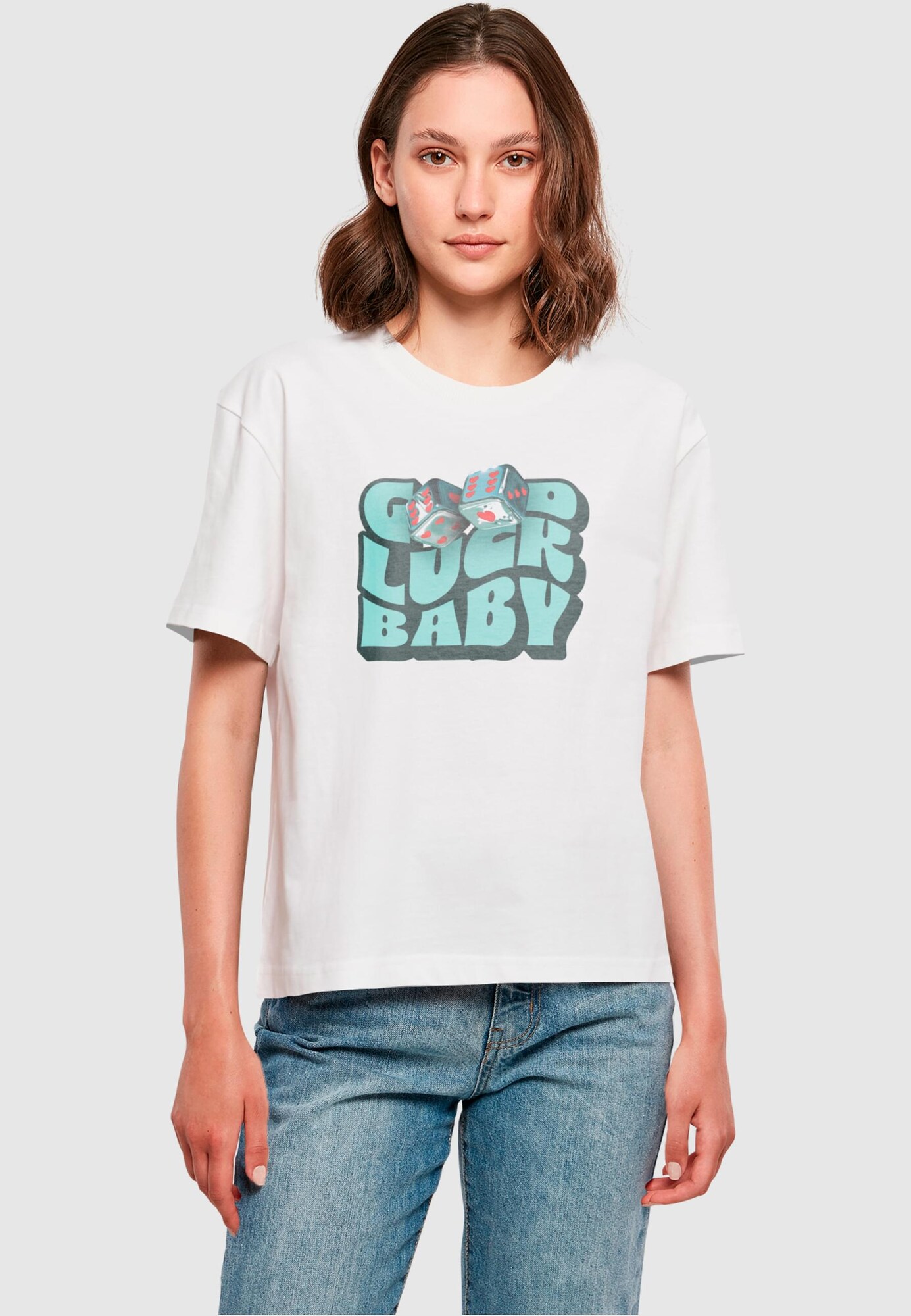 Thumbnail - Miss Tee T-Shirt Good Luck Baby