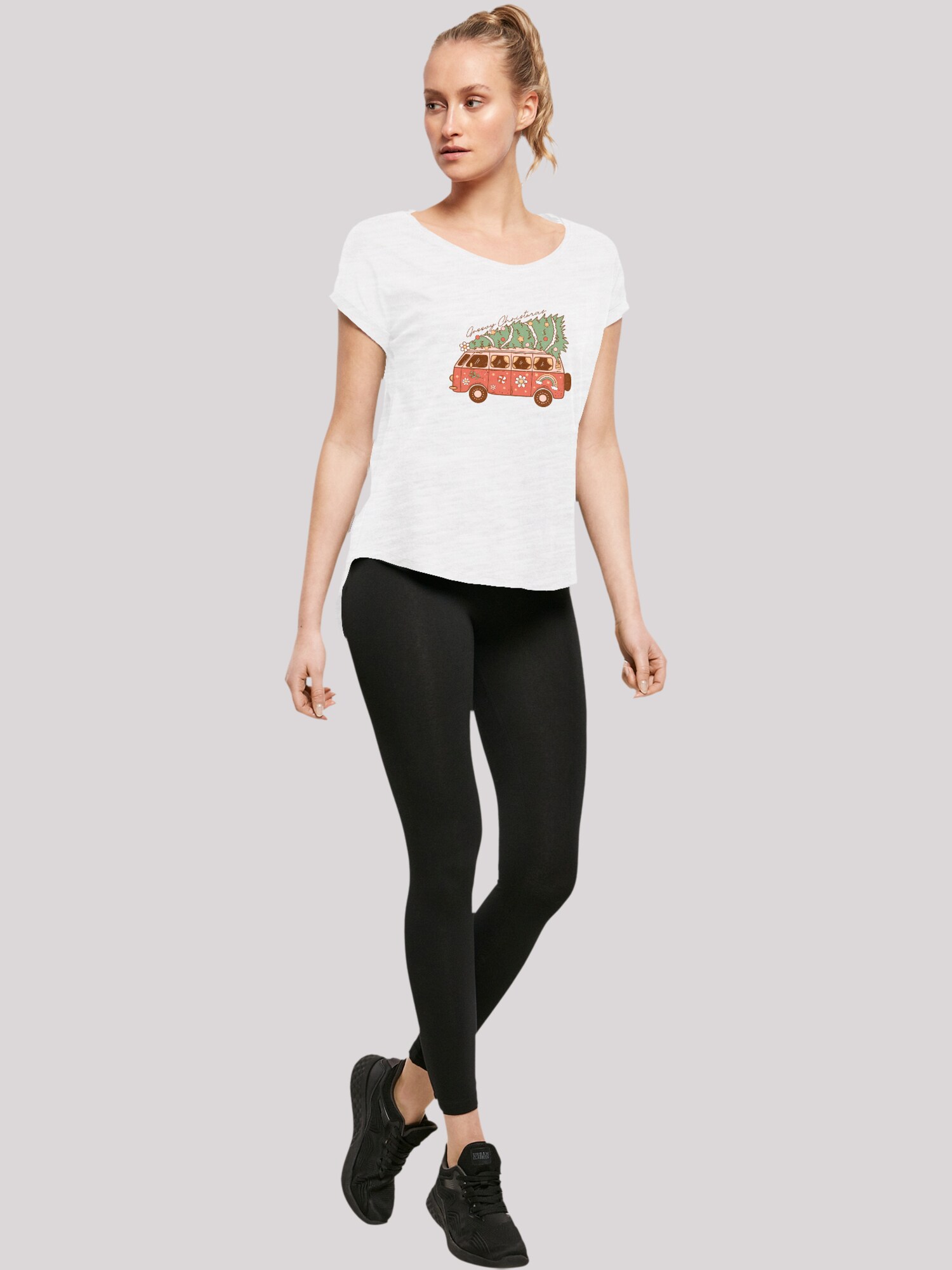 Thumbnail - F4NT4STIC Shirt Groovy Christmas Camper Van