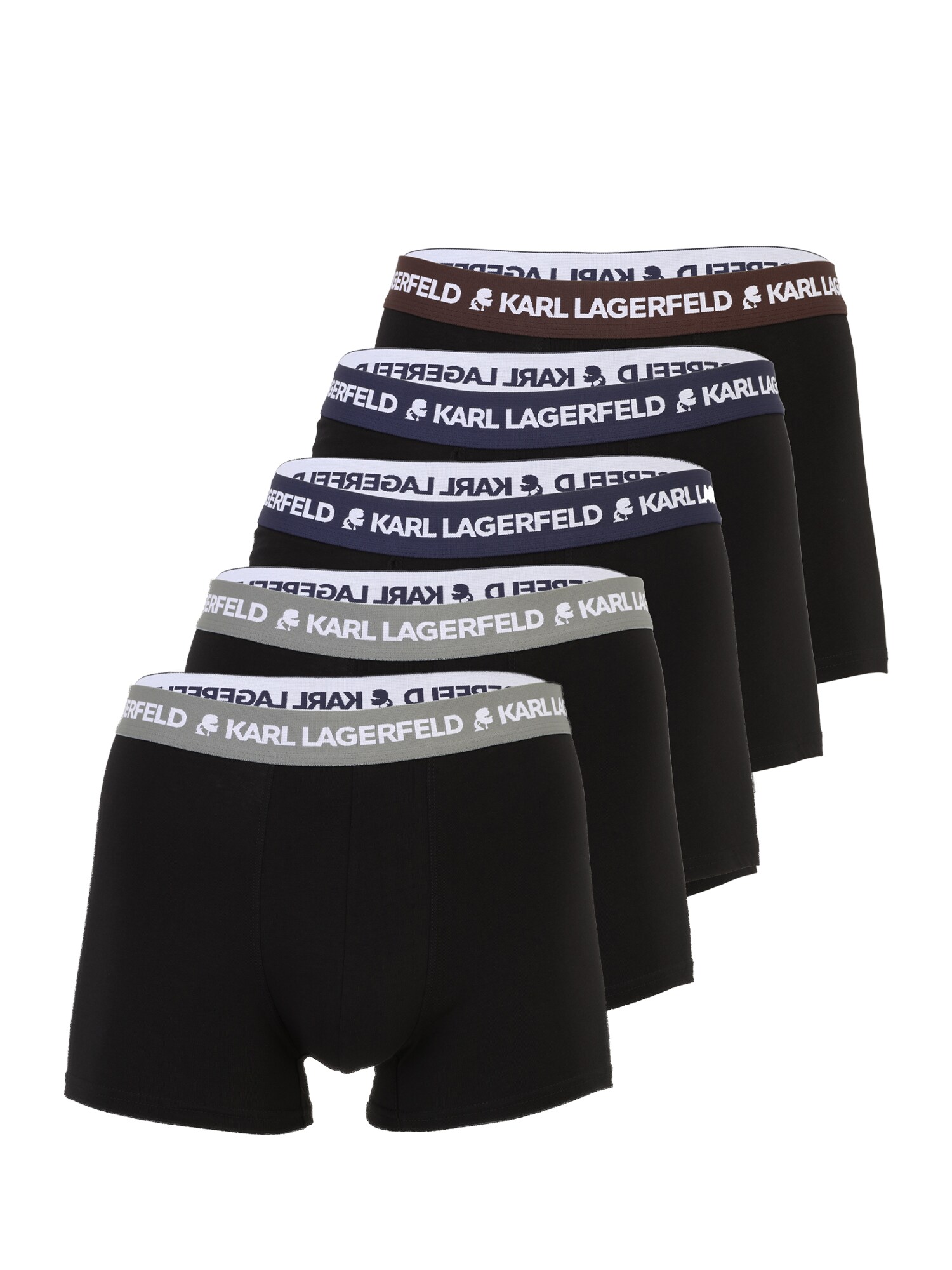 Karl Lagerfeld Boxeri  albastru / ciocolatiu / gri / negru