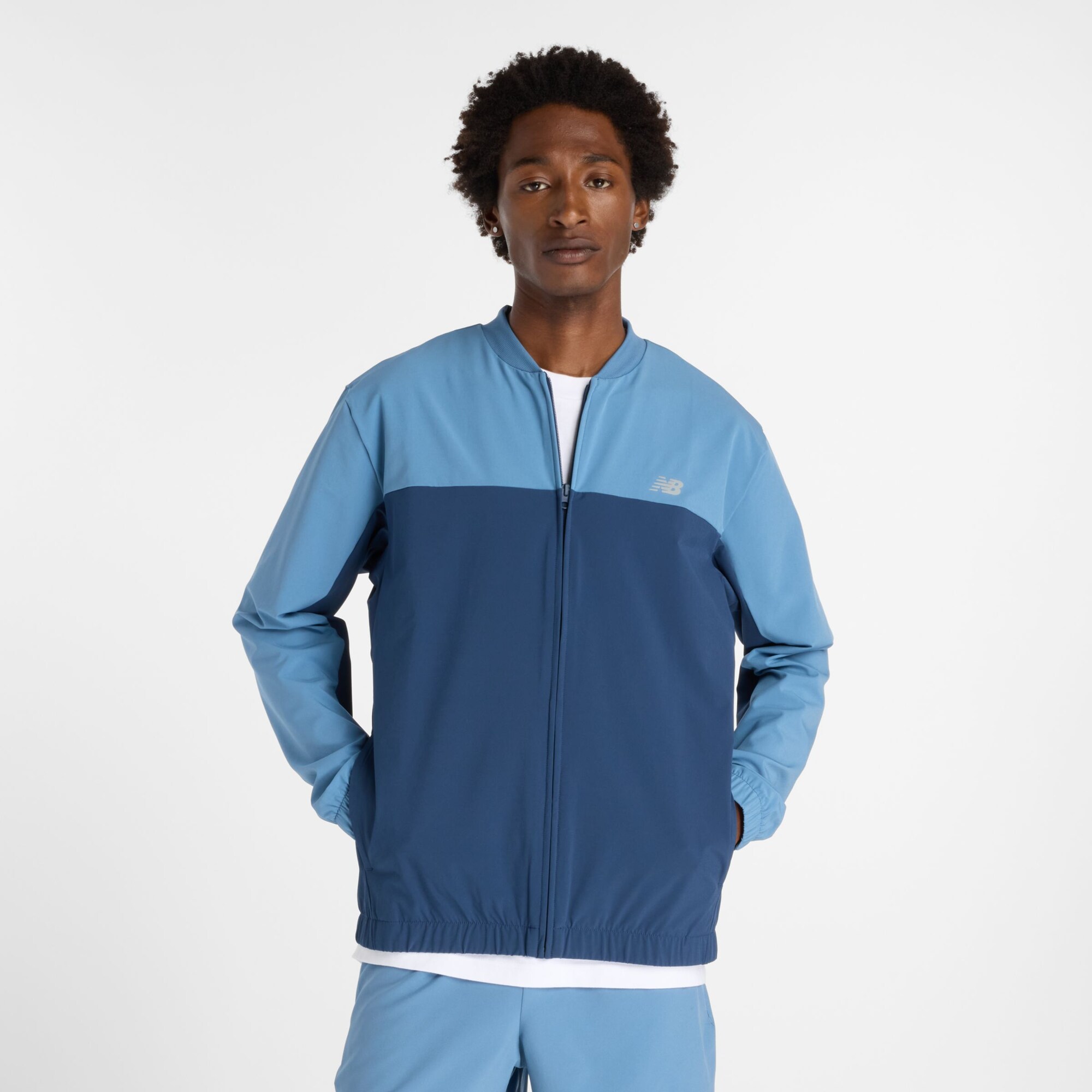 new balance Chaqueta deportiva azul / azul cian