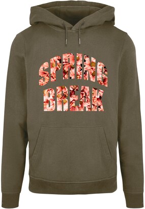 Merchcode Sweatshirt ‘Spring Break’ Olijfgroen / Gemengde kleuren