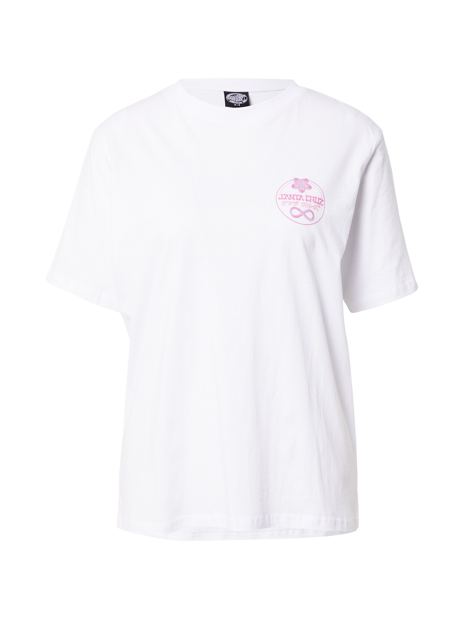 Santa Cruz Marškinėliai balta / rožinė / alyvinė spalva