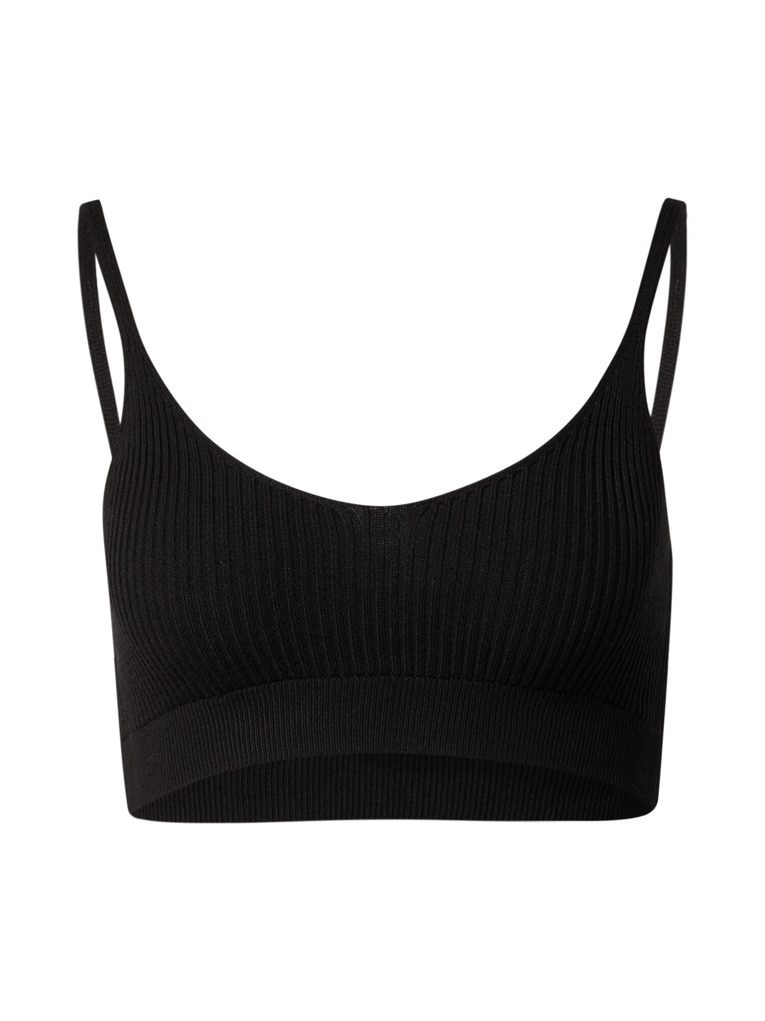 Nasty Gal Vyšívaný top čierna