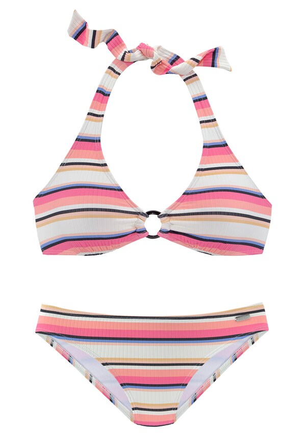 VENICE BEACH, Bikini, rózsaszín & fehér, 3 kép a 4 közül