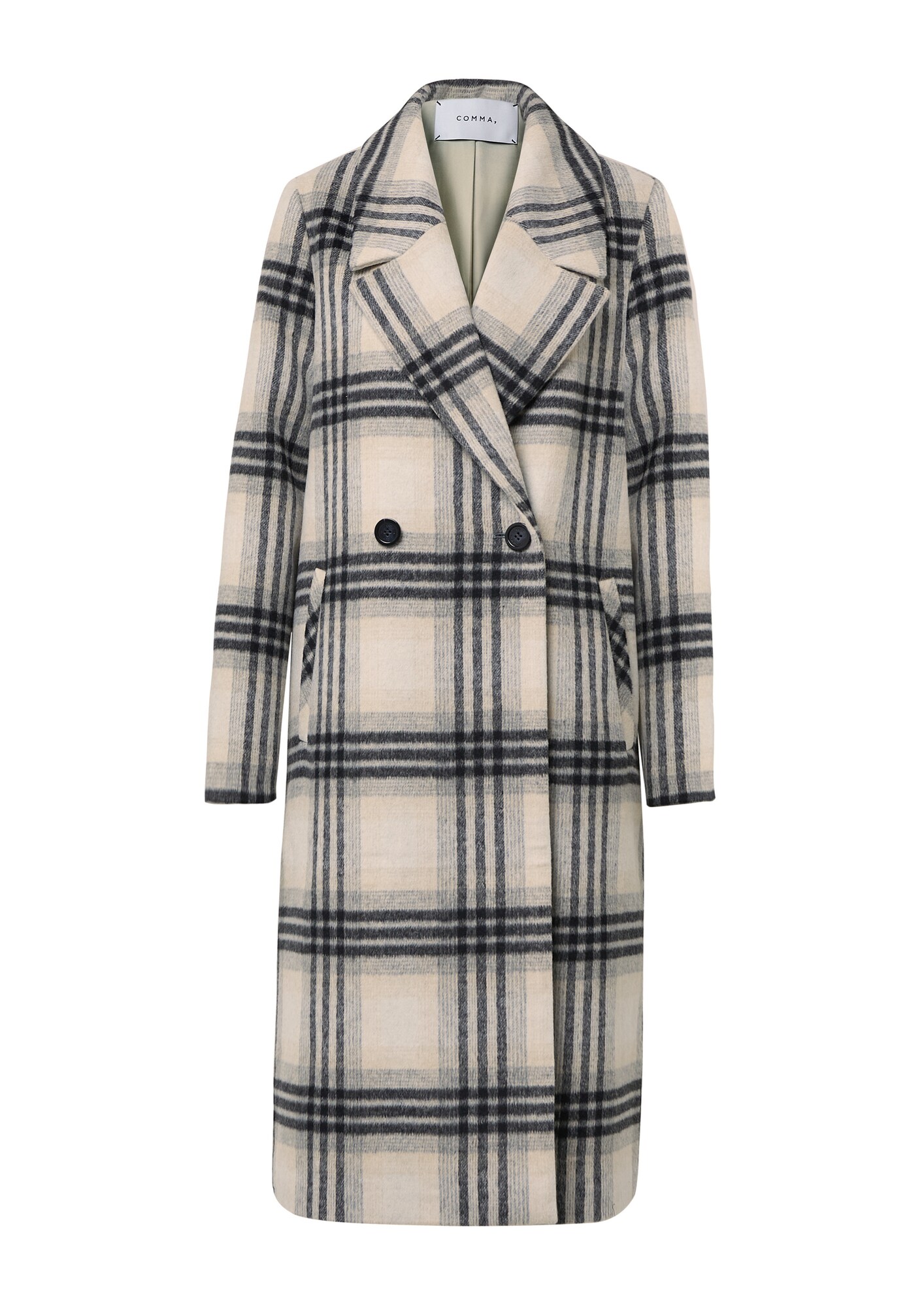 COMMA Cappotto di mezza stagione  écru / grigio chiaro / nero
