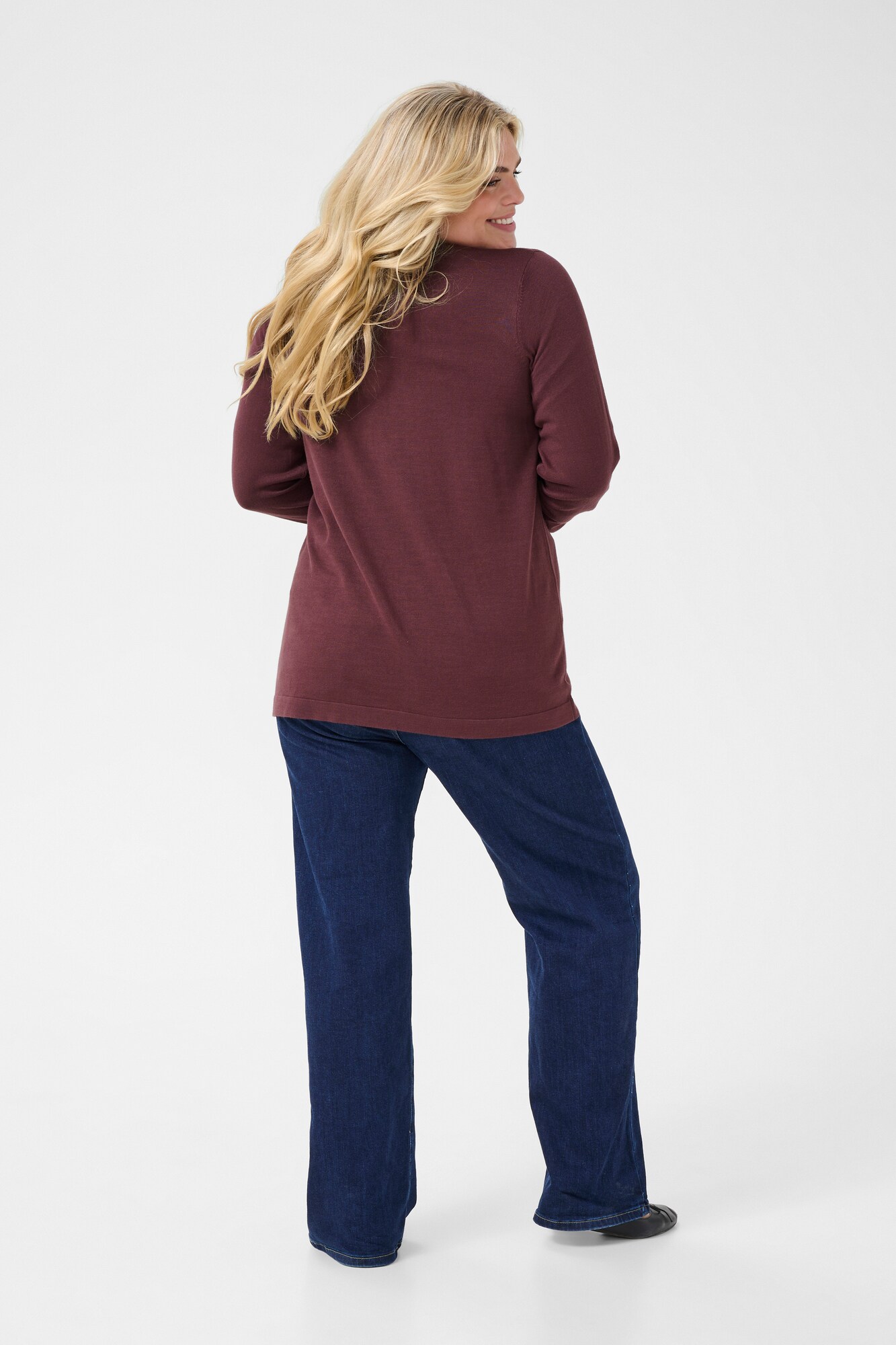 Thumbnail - KAFFE CURVE Strickjacke Farsia