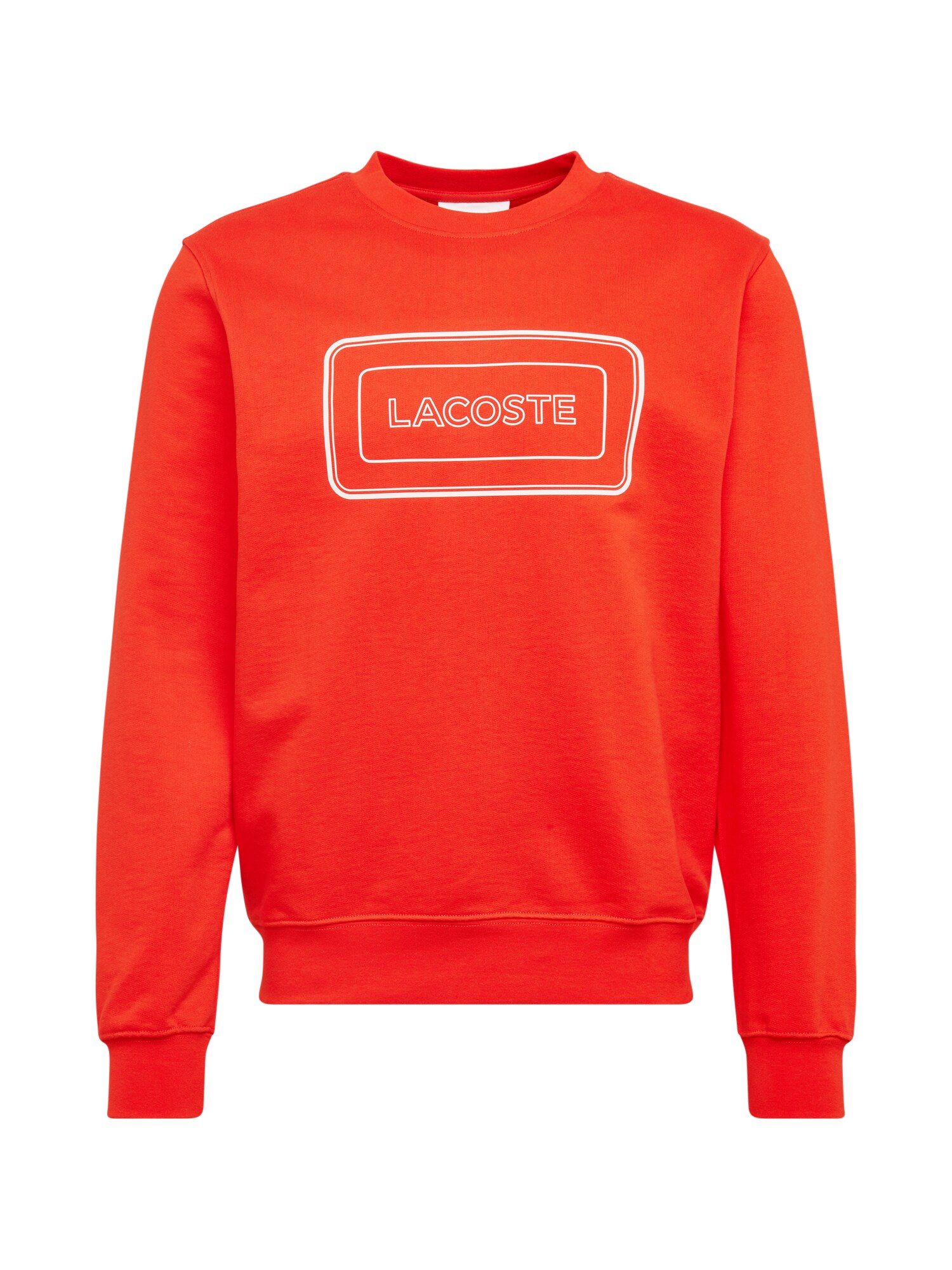 LACOSTE Megztinis be užsegimo  oranžinė-raudona / balta
