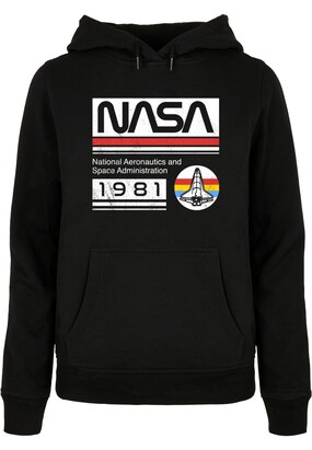 Merchcode Sweatshirt ‘Nasa – 1981’ Geel / Rood / Zwart / Wit