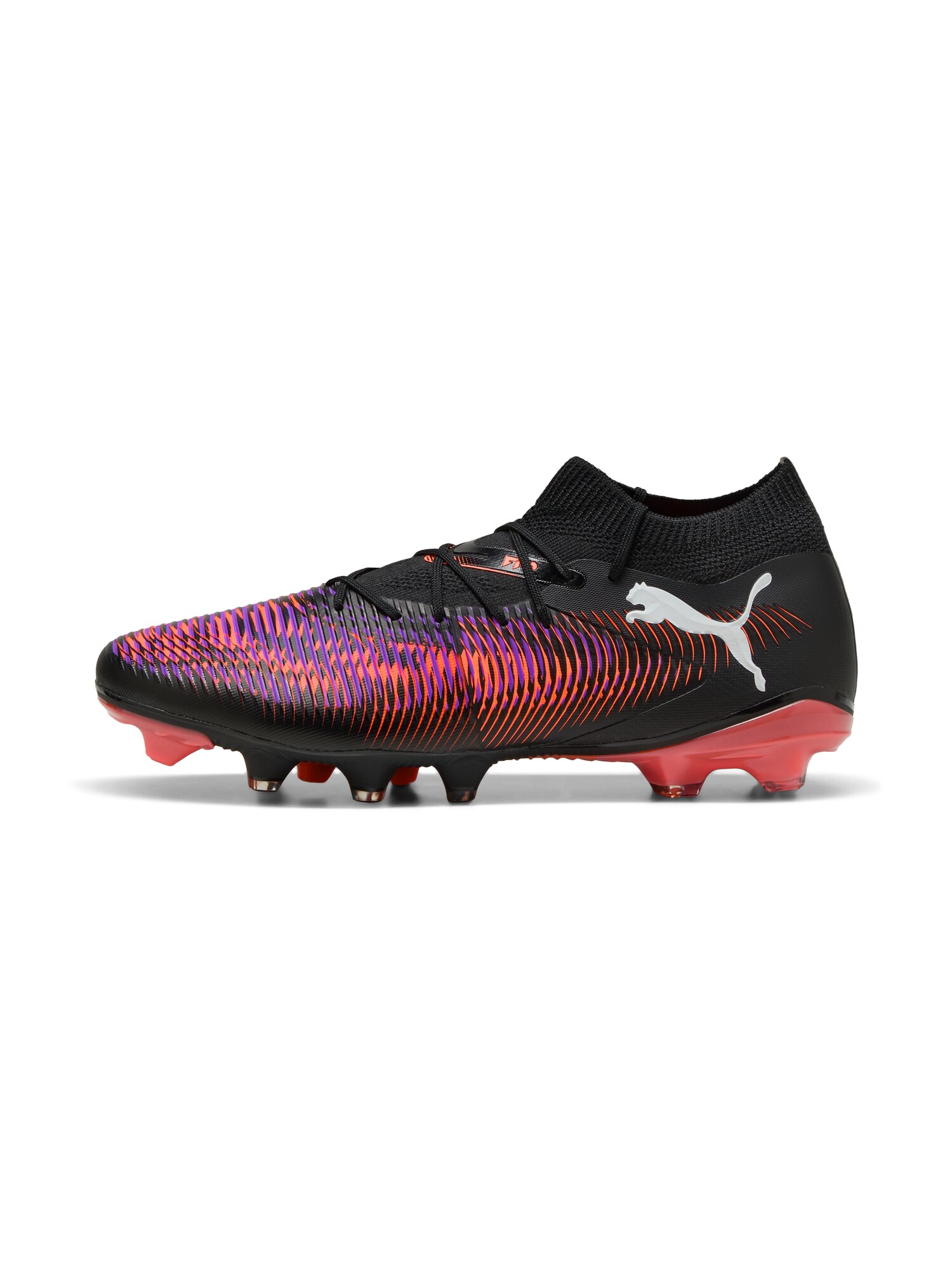 PUMA Ghete de fotbal Future 8 Match  gri deschis / lila / corai / negru