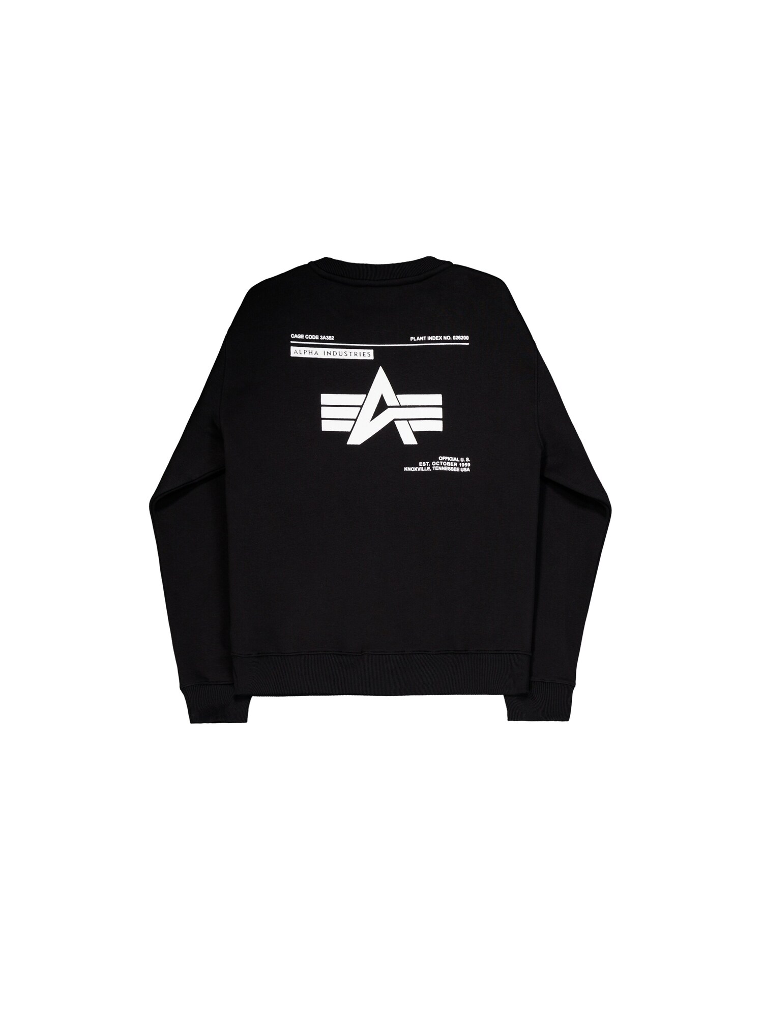 ALPHA INDUSTRIES Sudadera negro / blanco – imagen 12