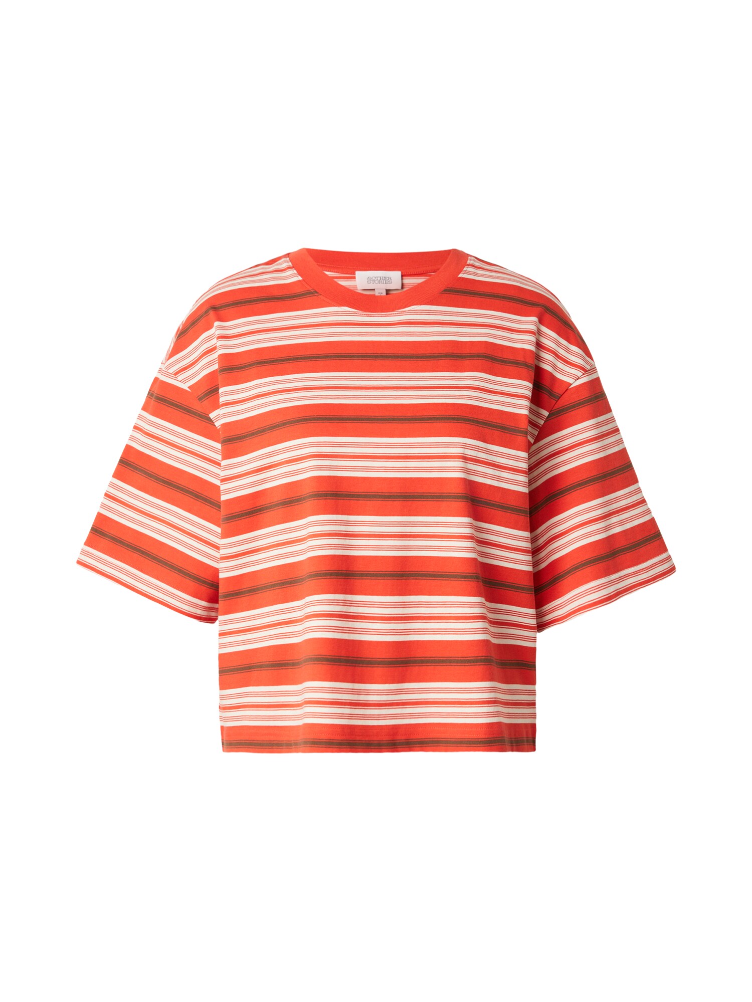 & Other Stories Tricou maro închis / roșu intens / alb