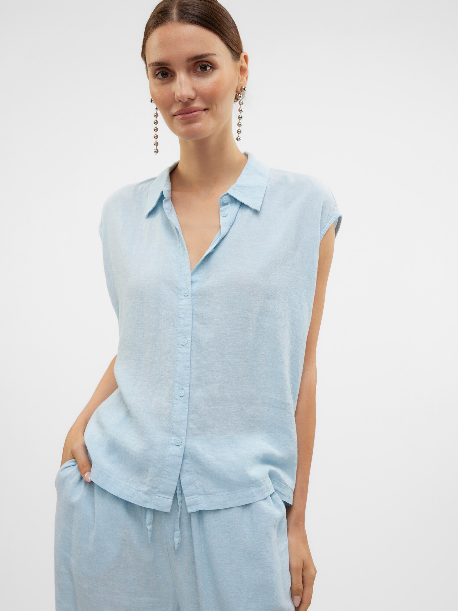 VERO MODA Blúzka 'VMLINN' svetlomodrá (obrázok 5)