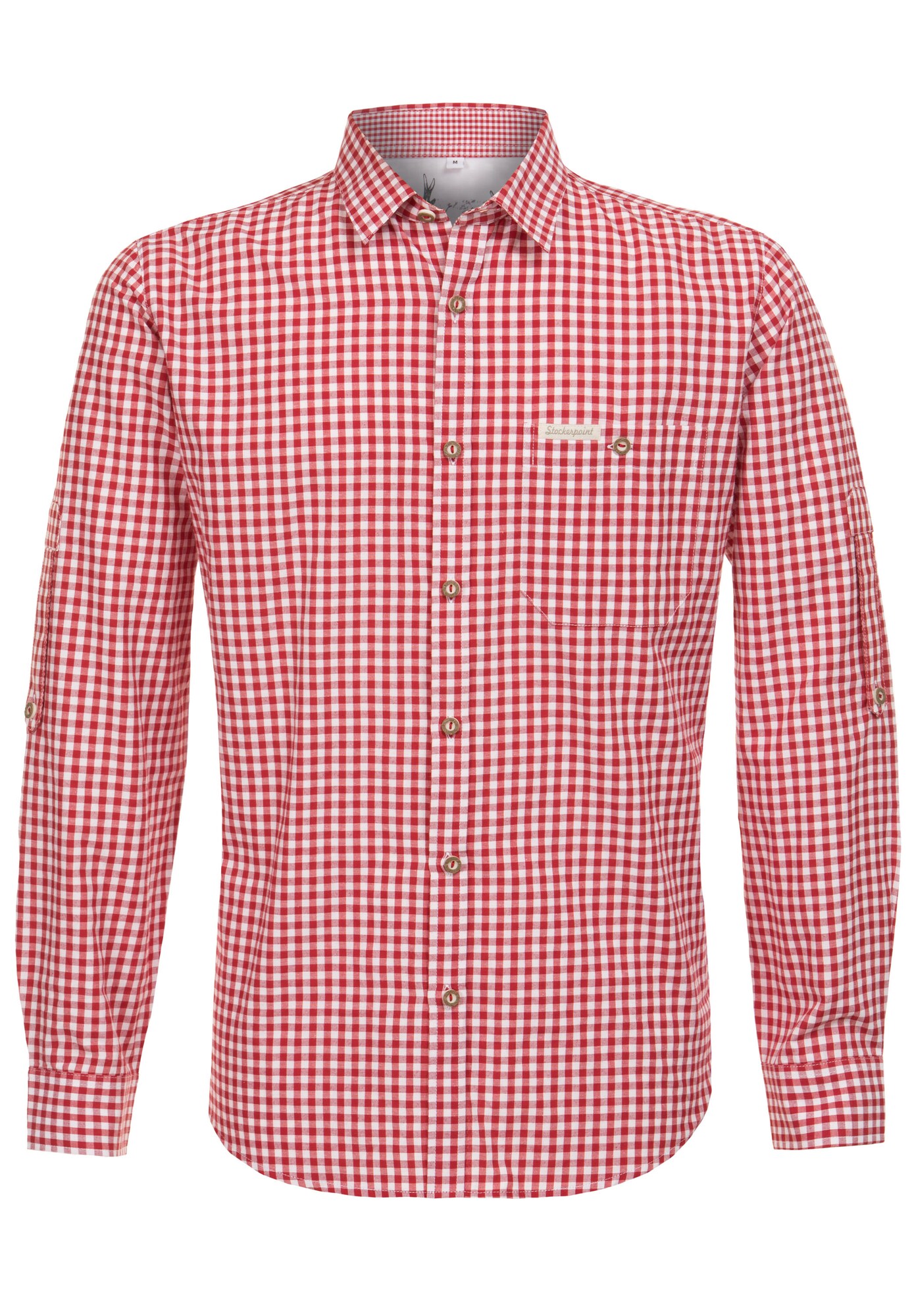 STOCKERPOINT Krekls ar tradicionālo rakstu sarkans / balts
