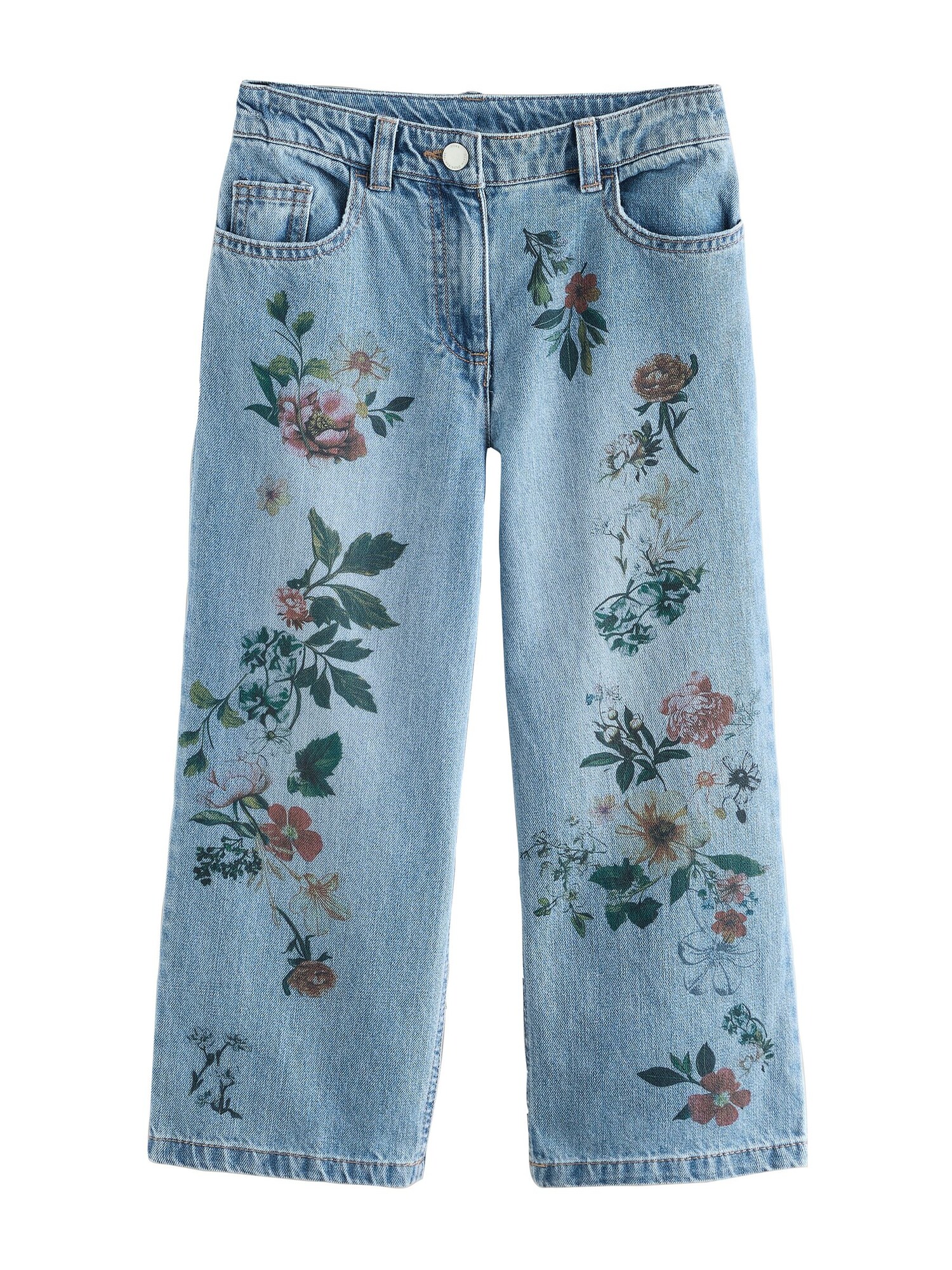 Next Jeans  albastru denim / verde pin / portocaliu închis / roşu închis