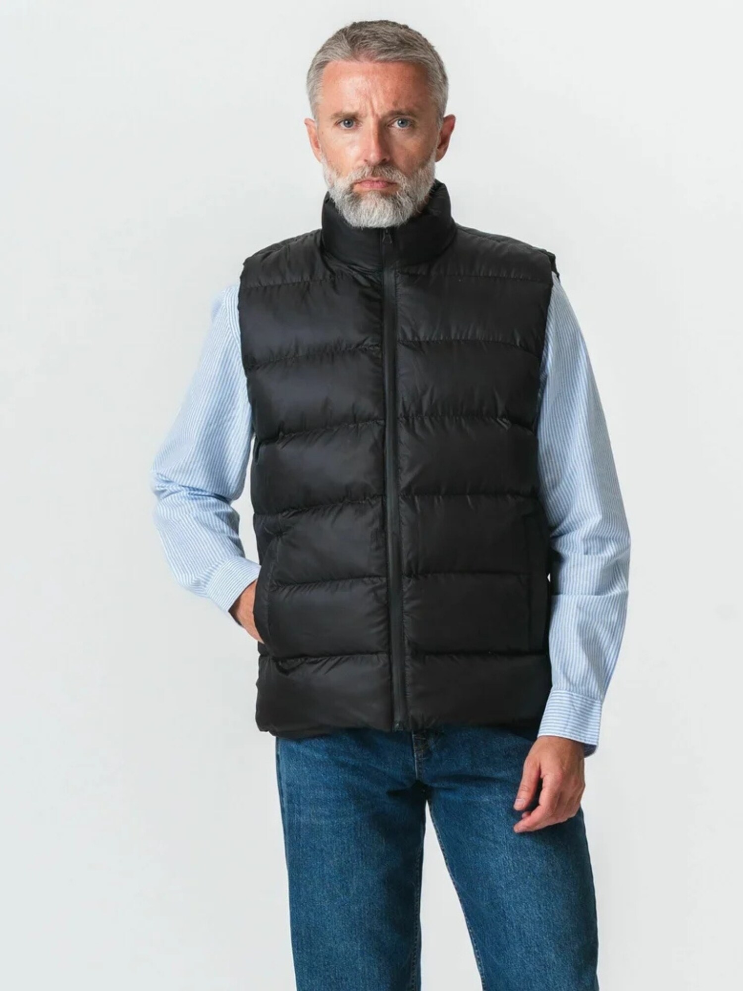 TEESHOPPEN Gilet ' Puffer Vest '  nero