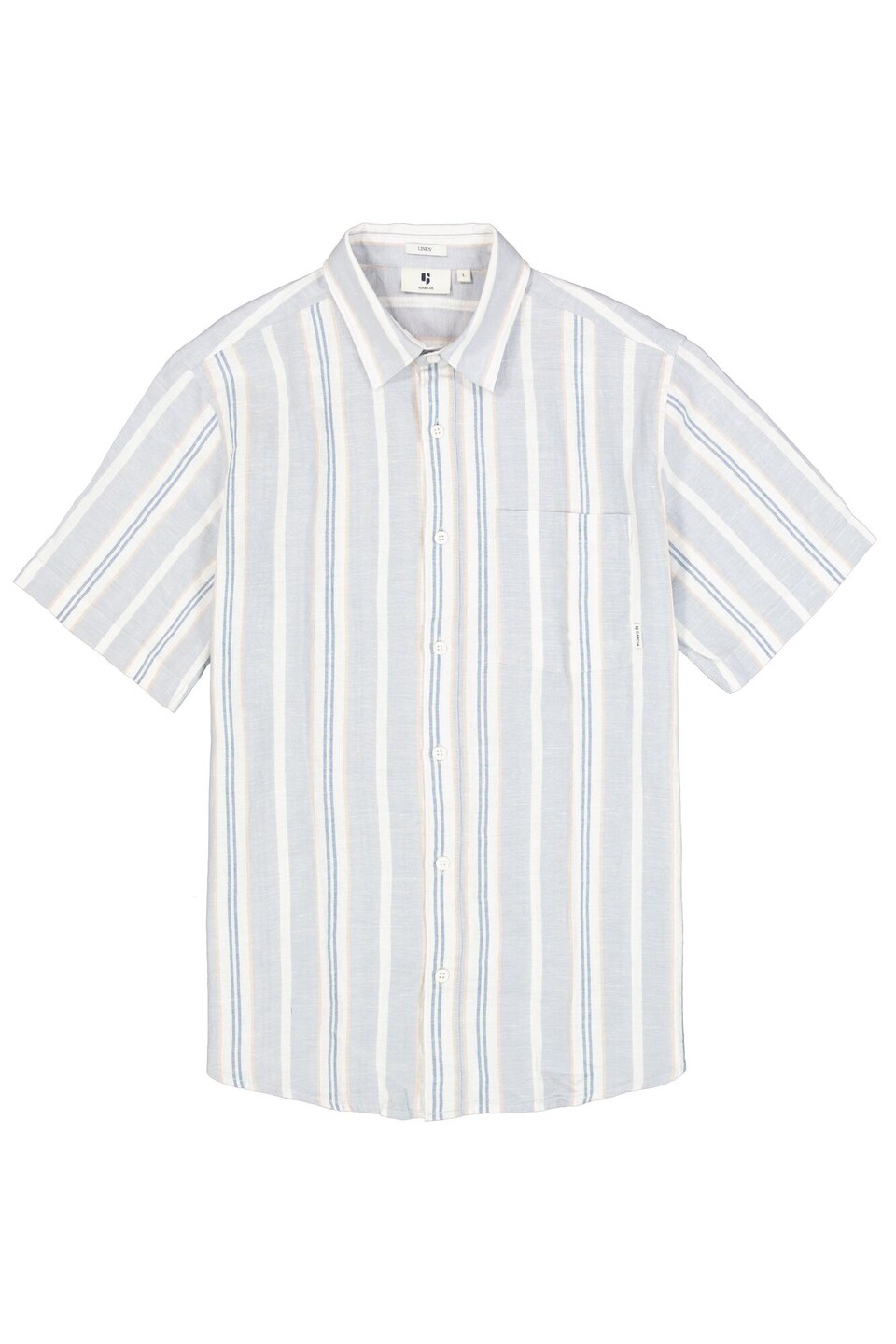 Skjorta beige / blå