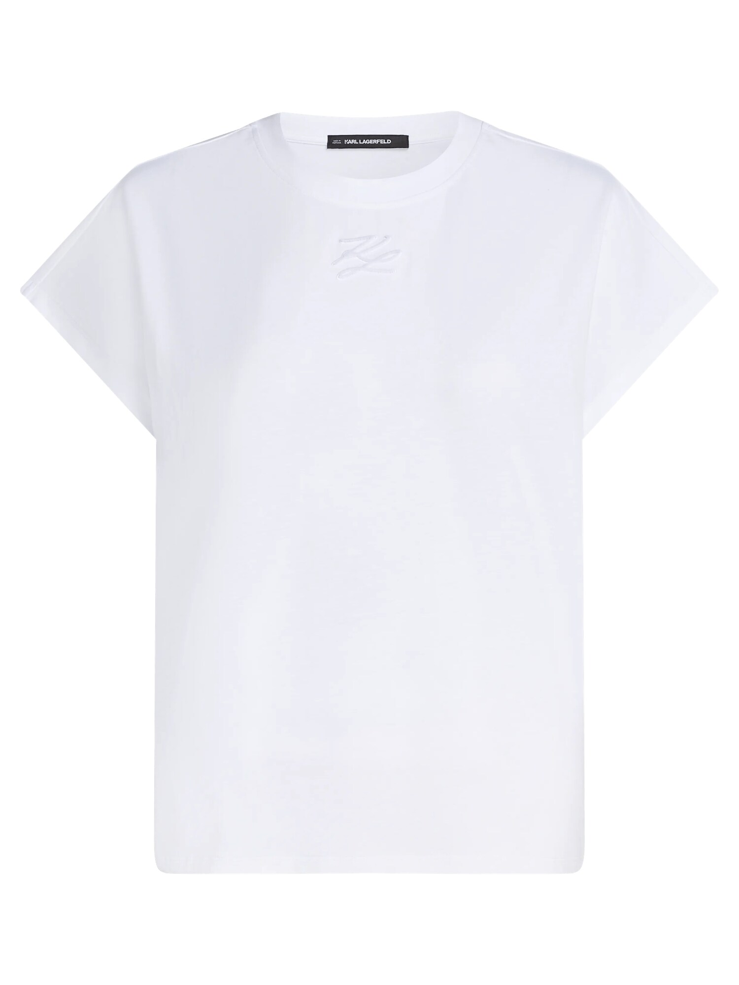 Karl Lagerfeld Tricou 'Autograph'  alb
