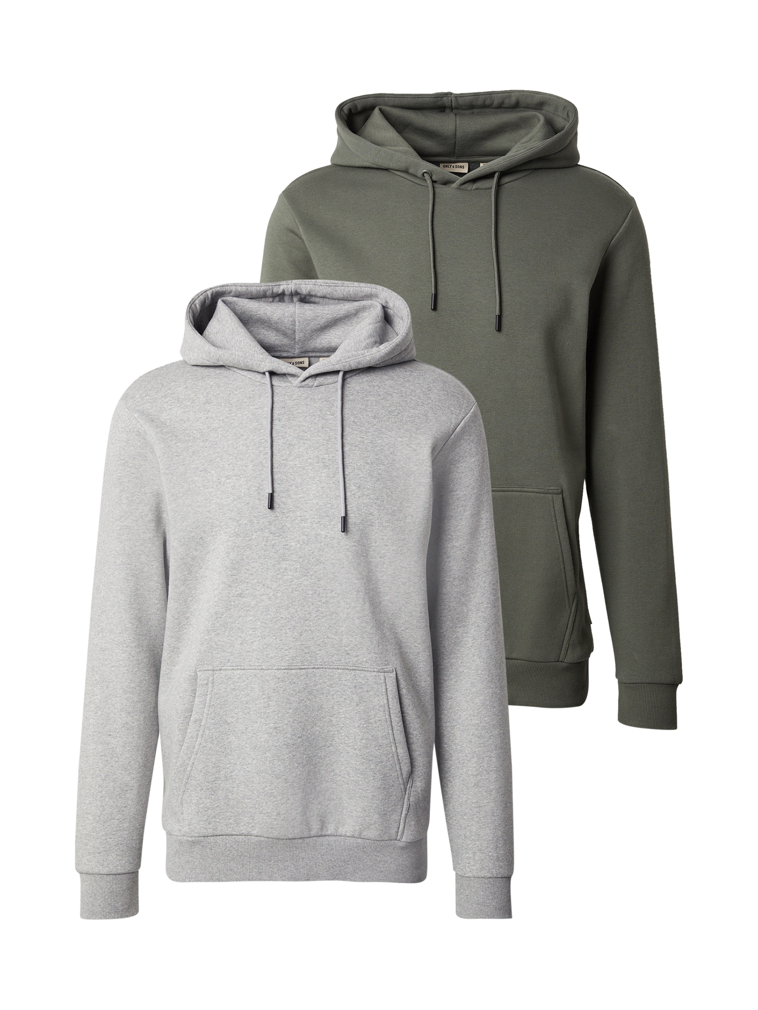 Only & Sons Bluză de molton ONSCERES  gri amestecat / oliv