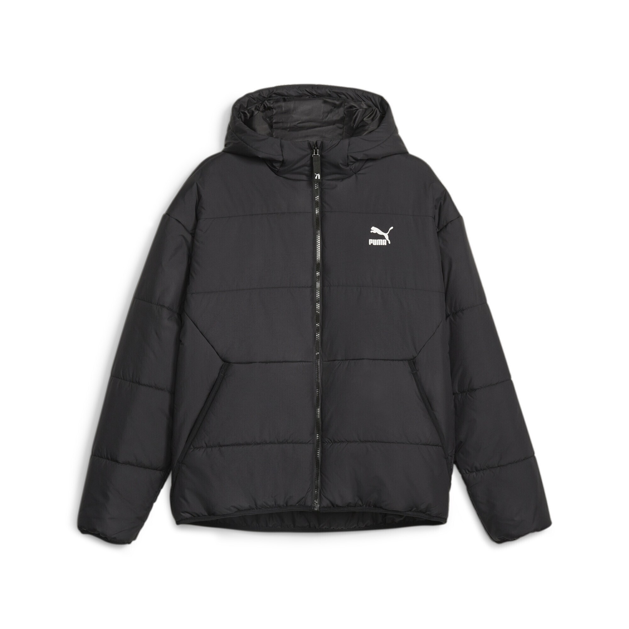 PUMA Спортно яке  черно / бяло