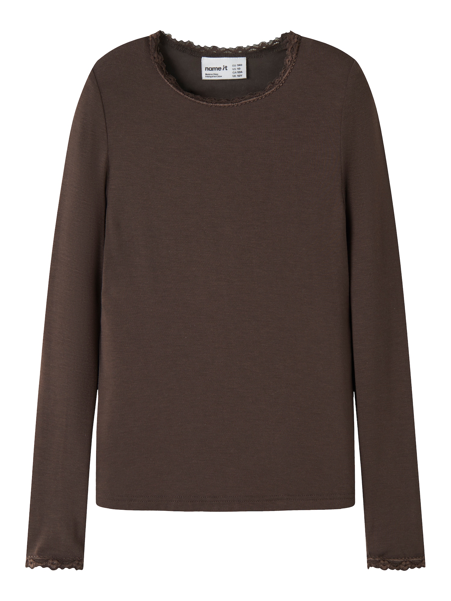 NAME IT Tricou NKFLOLA ciocolatiu