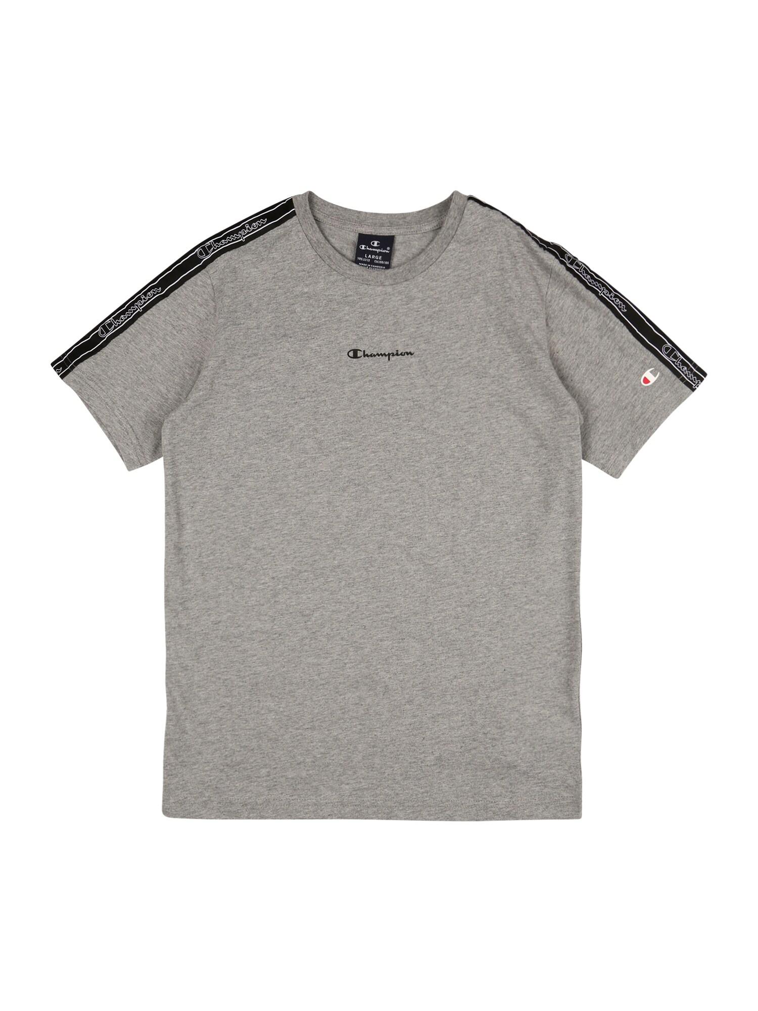 Champion Authentic Athletic Apparel Marškinėliai  pilka / juoda