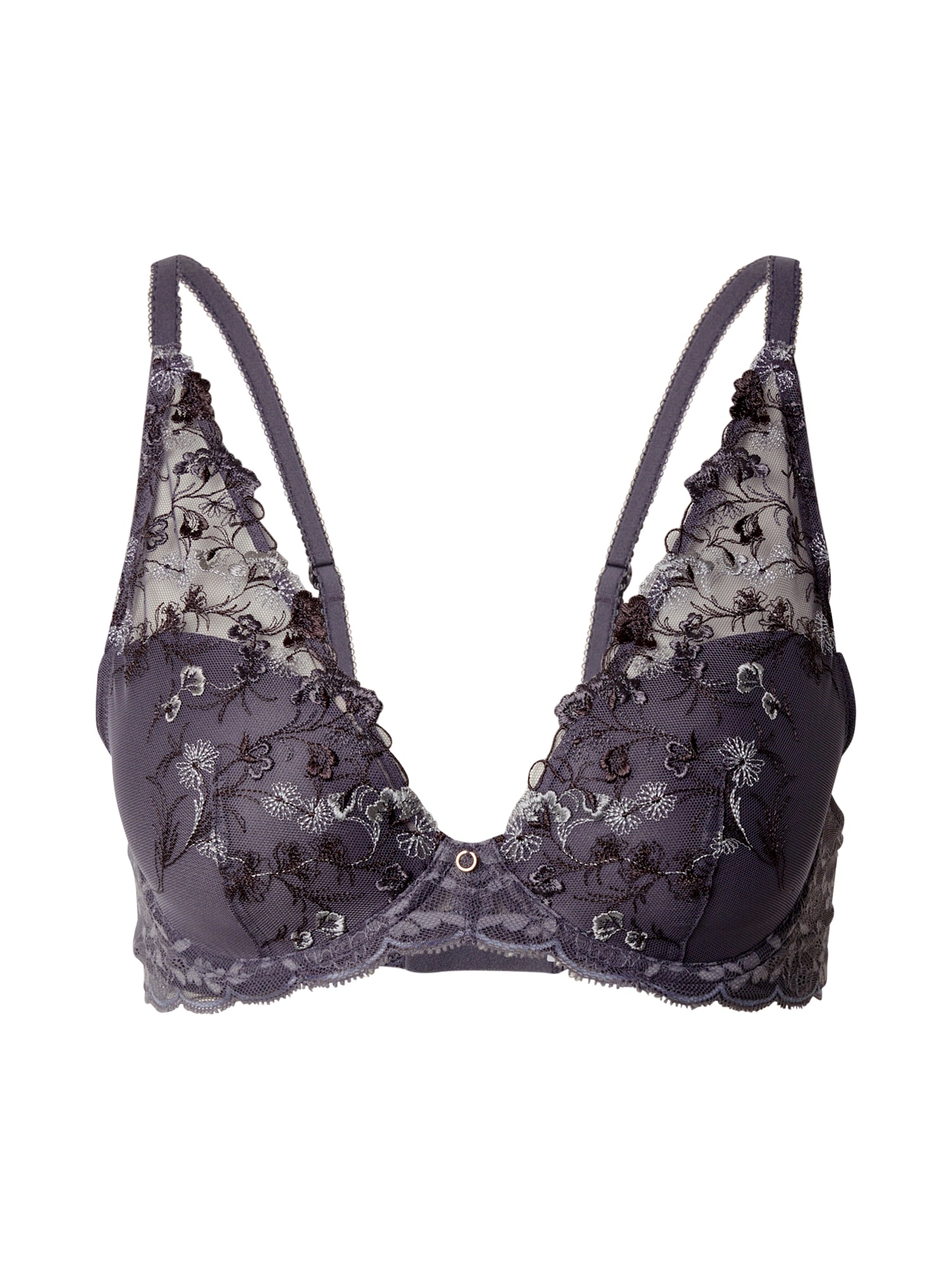 TRIUMPH Sutien Sensual Spotlight  gri închis / negru / alb