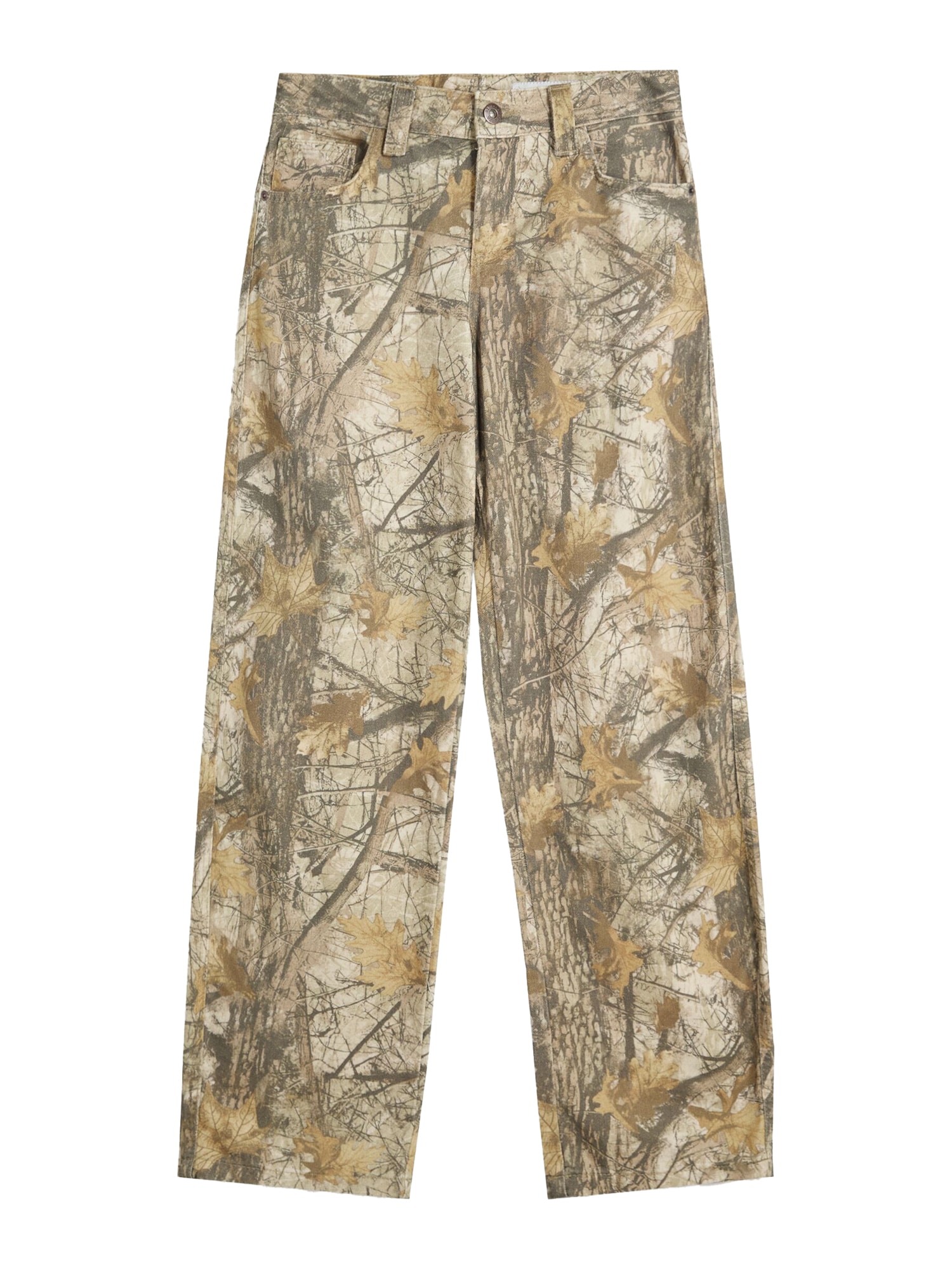 Bershka Ráncos nadrág  barna / cappuccinobarna / sötét barna akciós termékkép 1