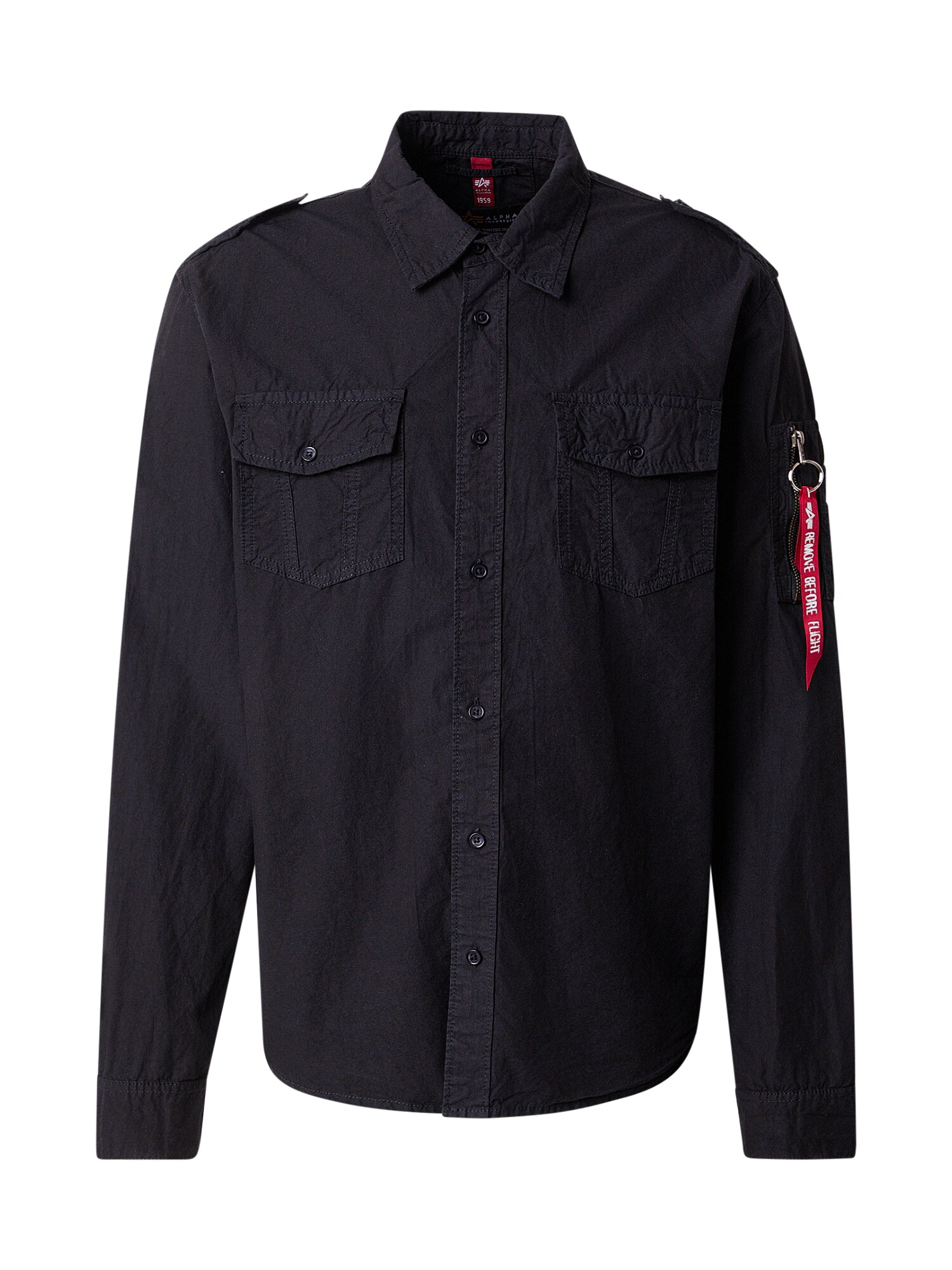 ALPHA INDUSTRIES Košulja 'Dragon'  maslinasta / narančasta / crna / bijela