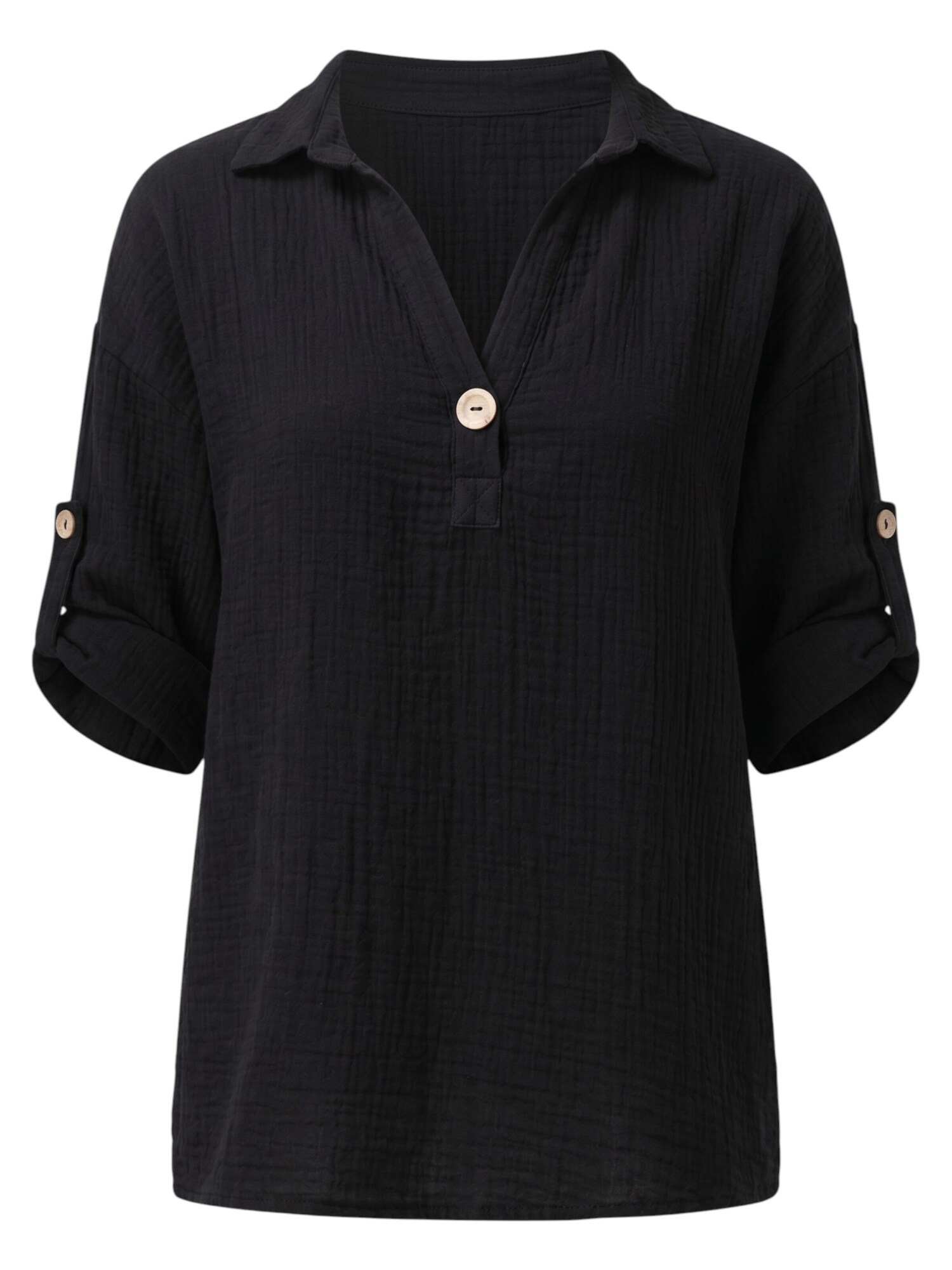 WENOR Blusa 'LINARA'  negro