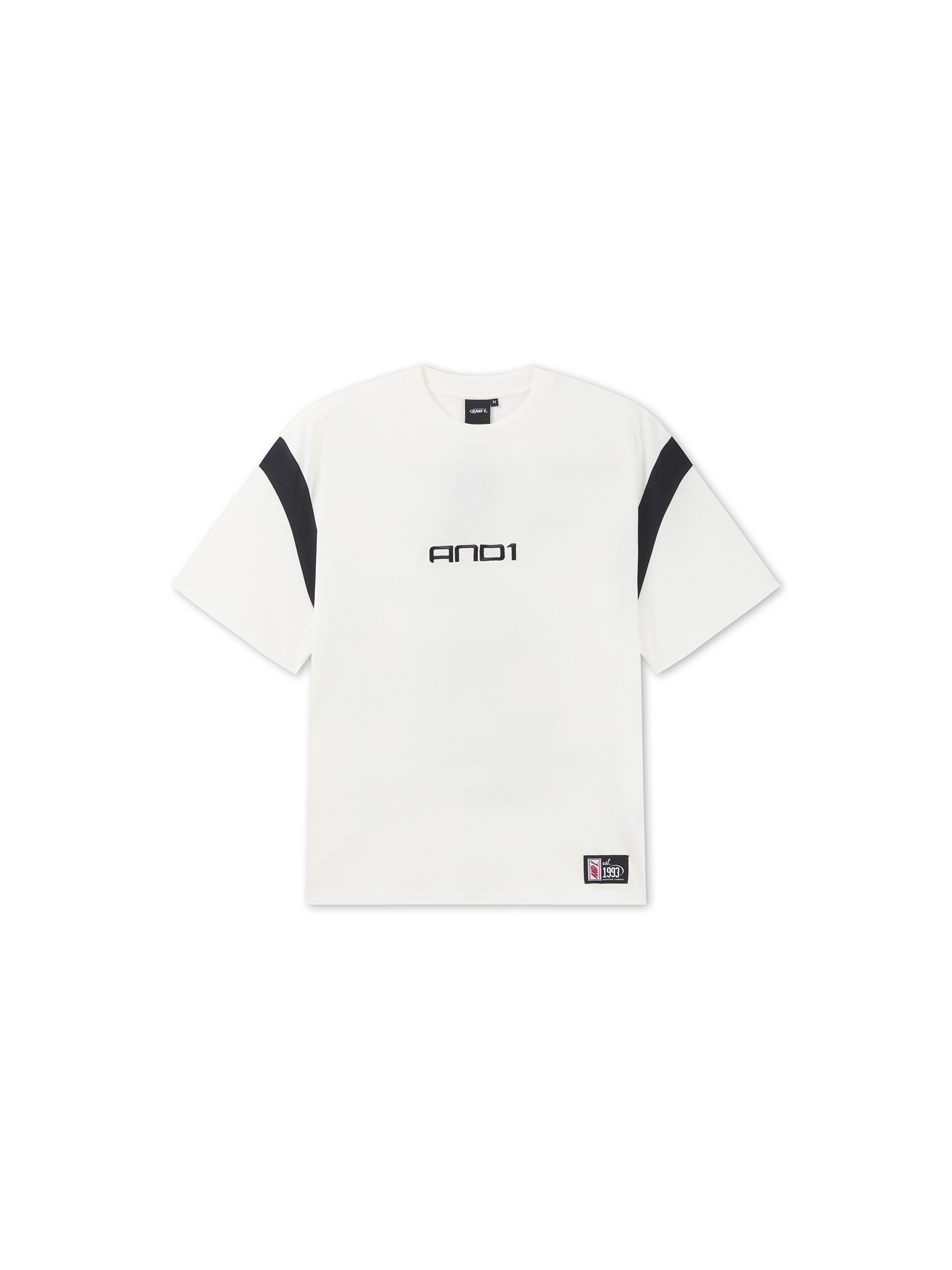 AND1 T-shirt 'Dancefloor' saffran / grön dam