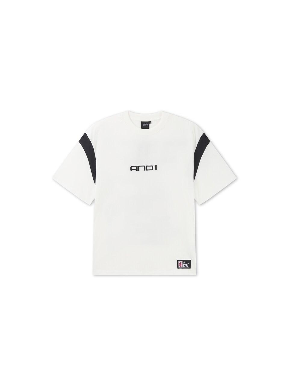 T-shirt 'Dancefloor' saffran / grön