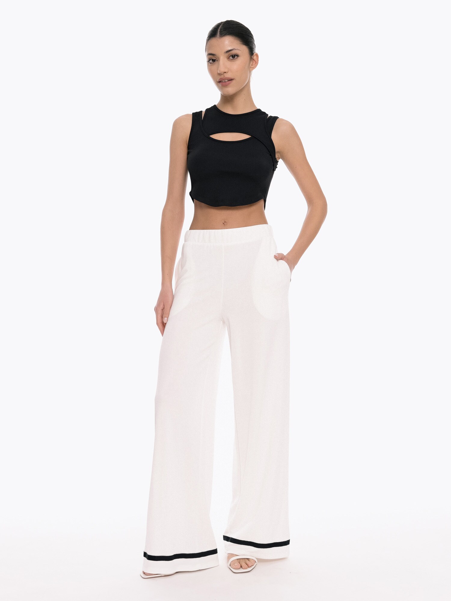 4TAILORS Top After-Ring negru