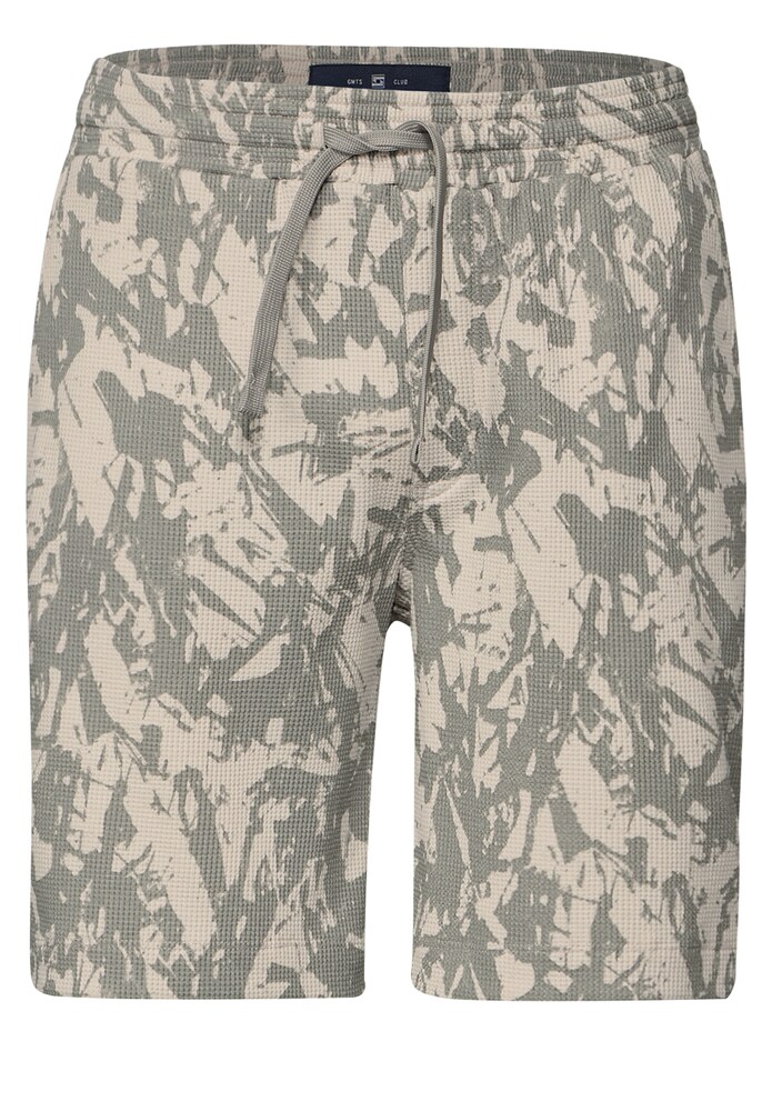 Street One MEN Jersey Waffel Piquée Shorts Herren Größe 38 beige