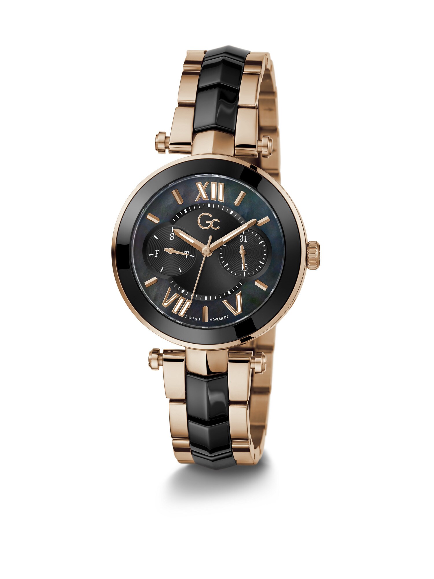 Gc Analoog Horloge 'Illusion' Goud / Zwart