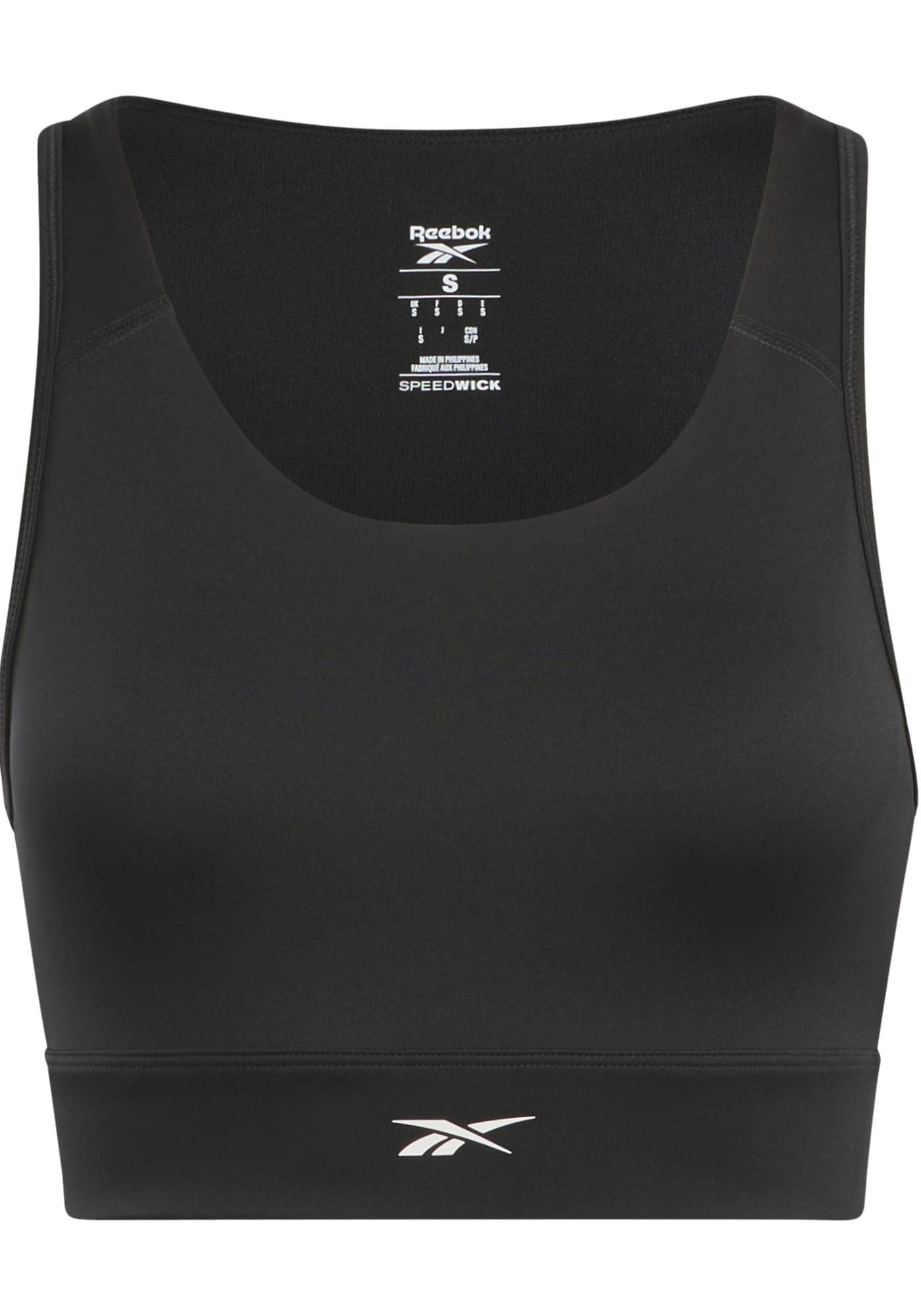 Reebok Sutien sport  negru / alb