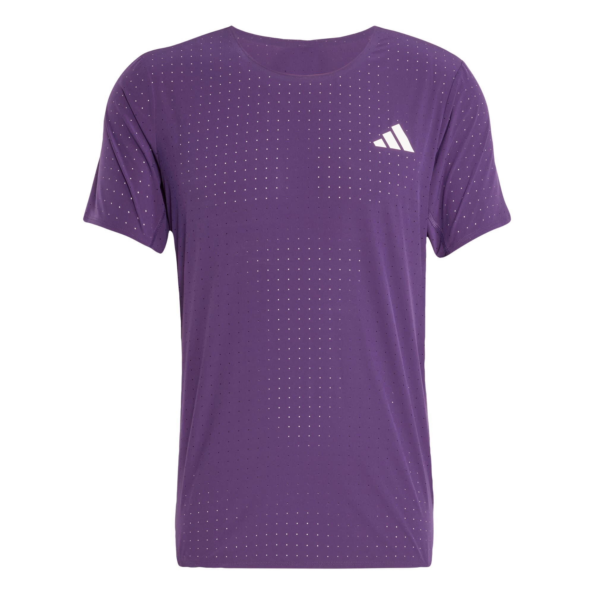 ADIDAS PERFORMANCE Tricou funcțional ADIZERO  mov închis / alb