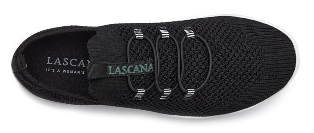 LASCANA, Rövid szárú sportcipők, fekete, 6 kép a 6 közül