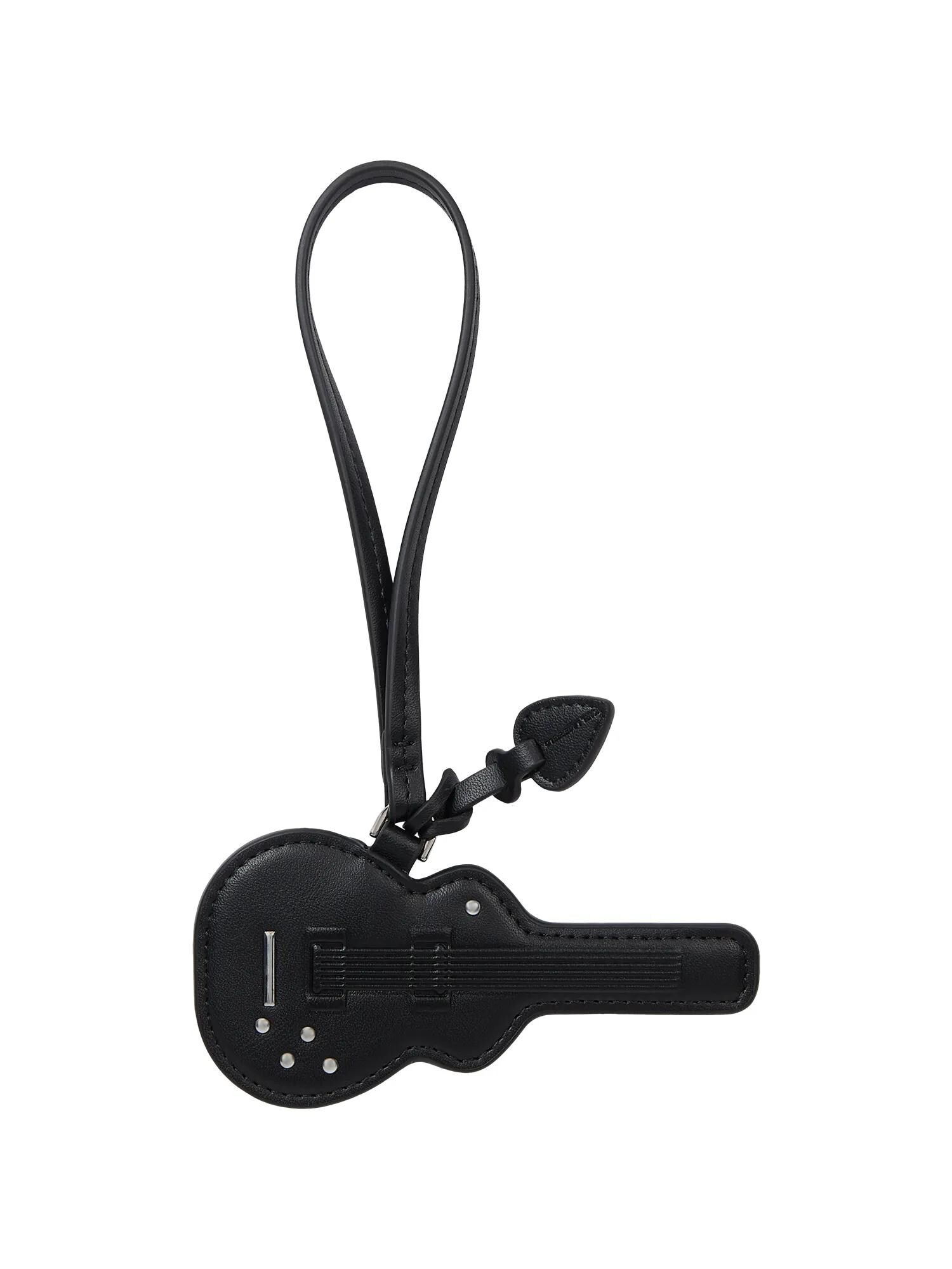 Karl Lagerfeld Prívesky na kľúče 'Ikon Guitar'  čierna