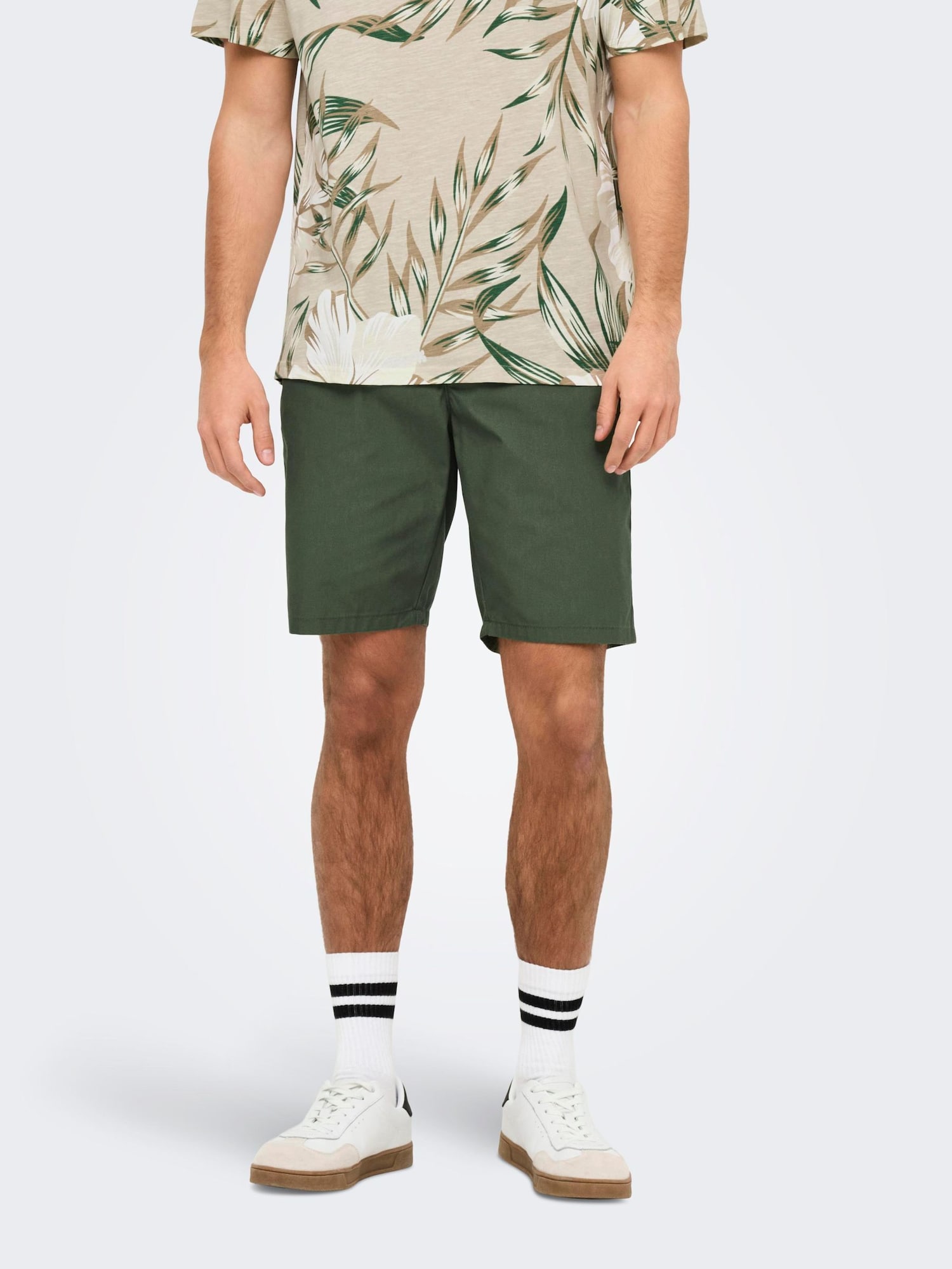 Only & Sons Chino nohavice 'ONSKal' jedľová (obrázok 3)