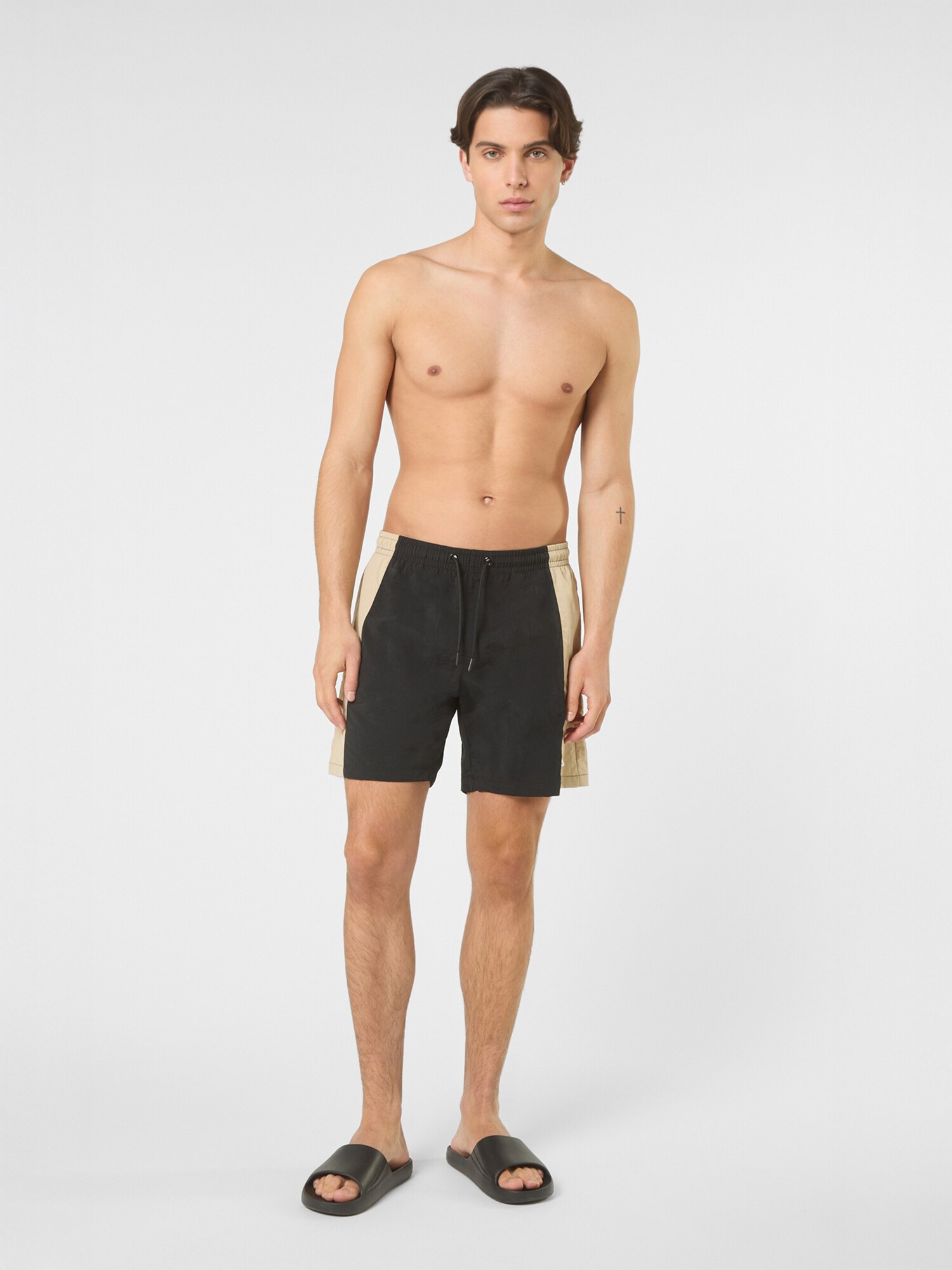 FILA Bermudas 'TELLARO regular blocked beach shorts' negro – imagen 3