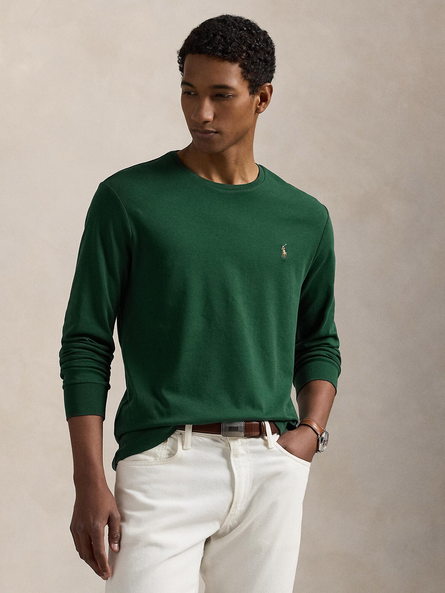 Polo Ralph Lauren Póló  sárga / sötétzöld termék 2. képe