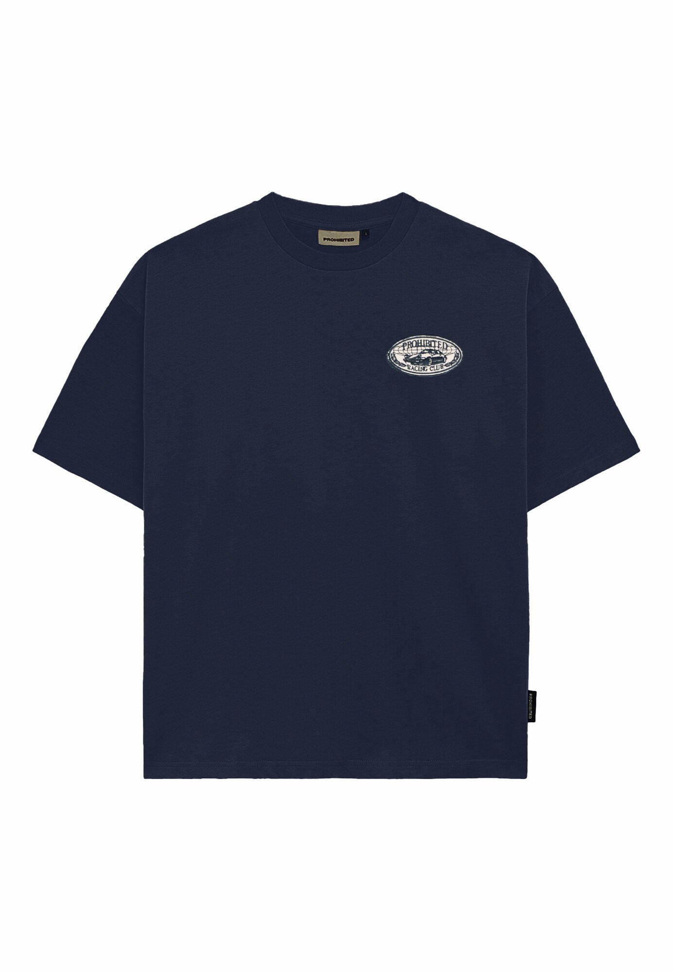 Prohibited Camiseta 'Racecore'  azul oscuro / offwhite