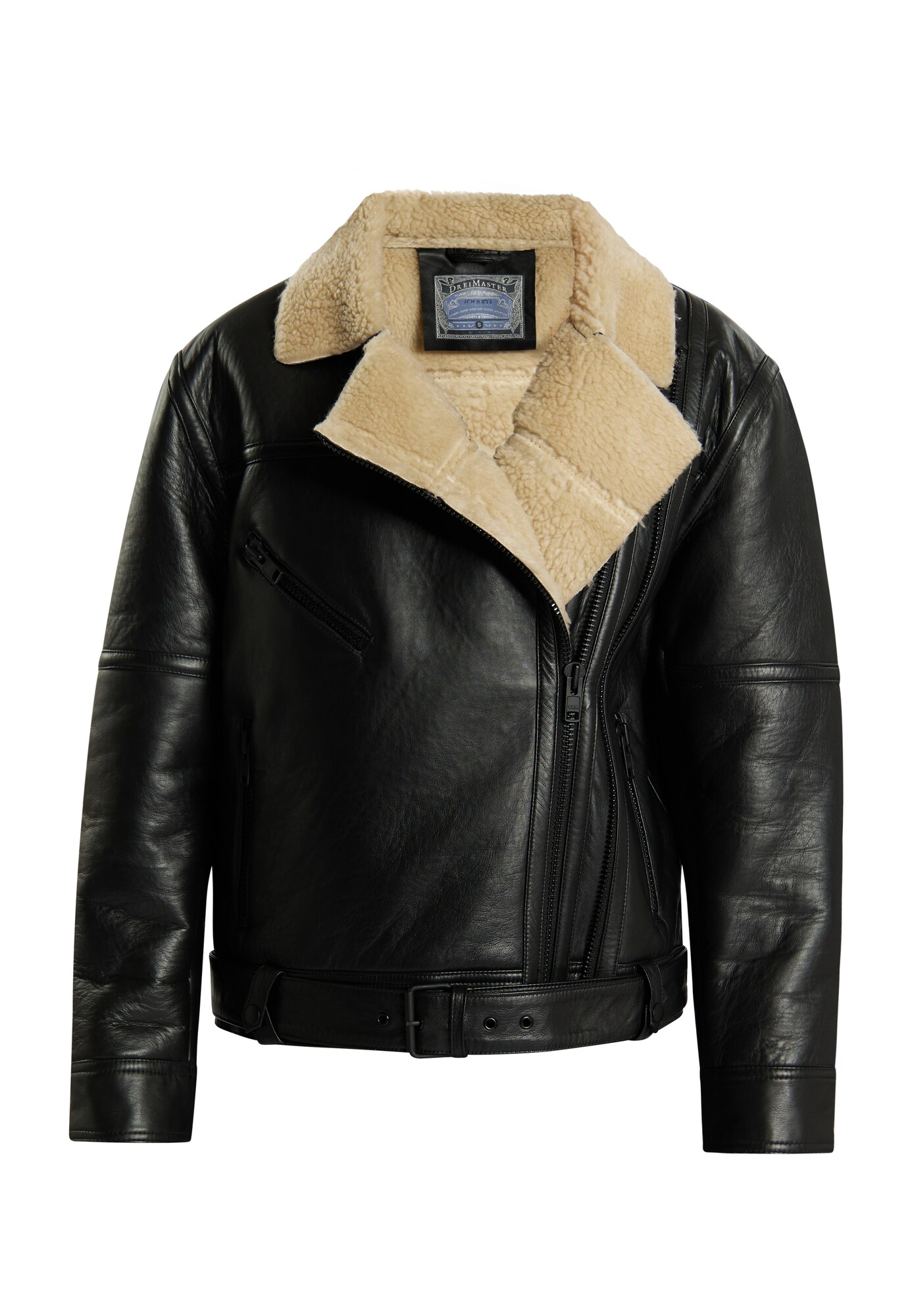 DreiMaster Vintage Geacă de iarnă  nisipiu / negru