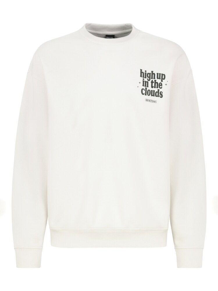 Sublevel Sweatshirt Herren Größe XL hellblau / schwarz / weiß